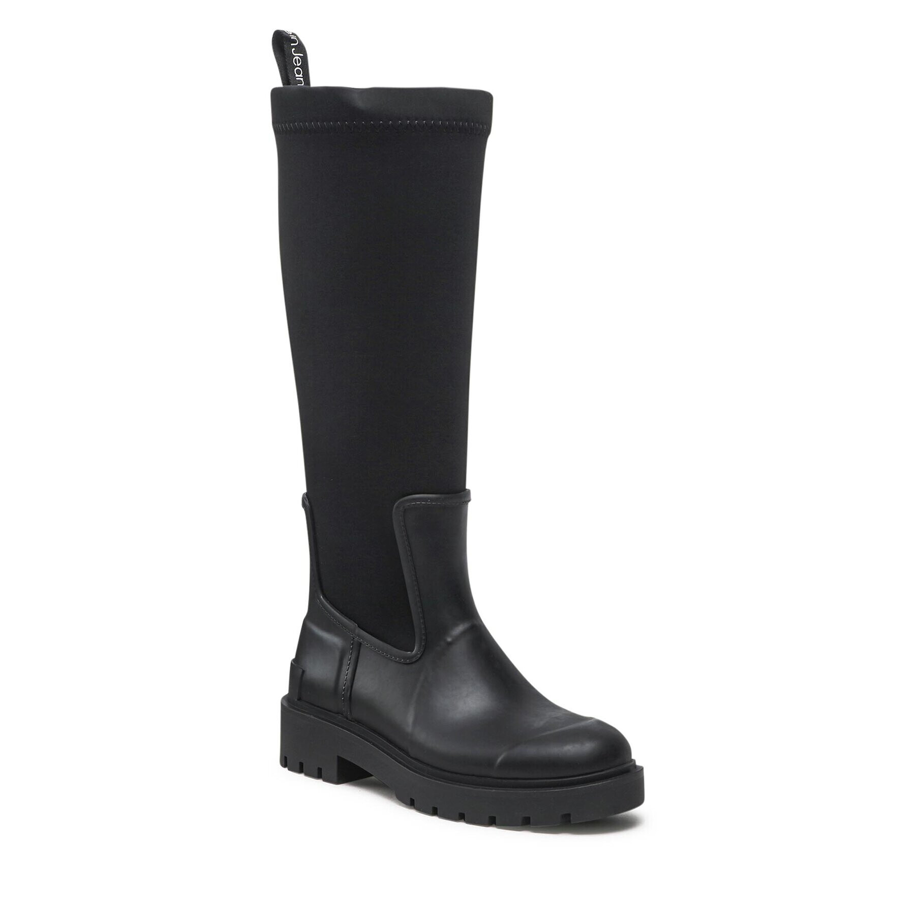 Calvin Klein Jeans Holínky High Rainboot Neoprene YW0YW00838 Černá - Pepit.cz