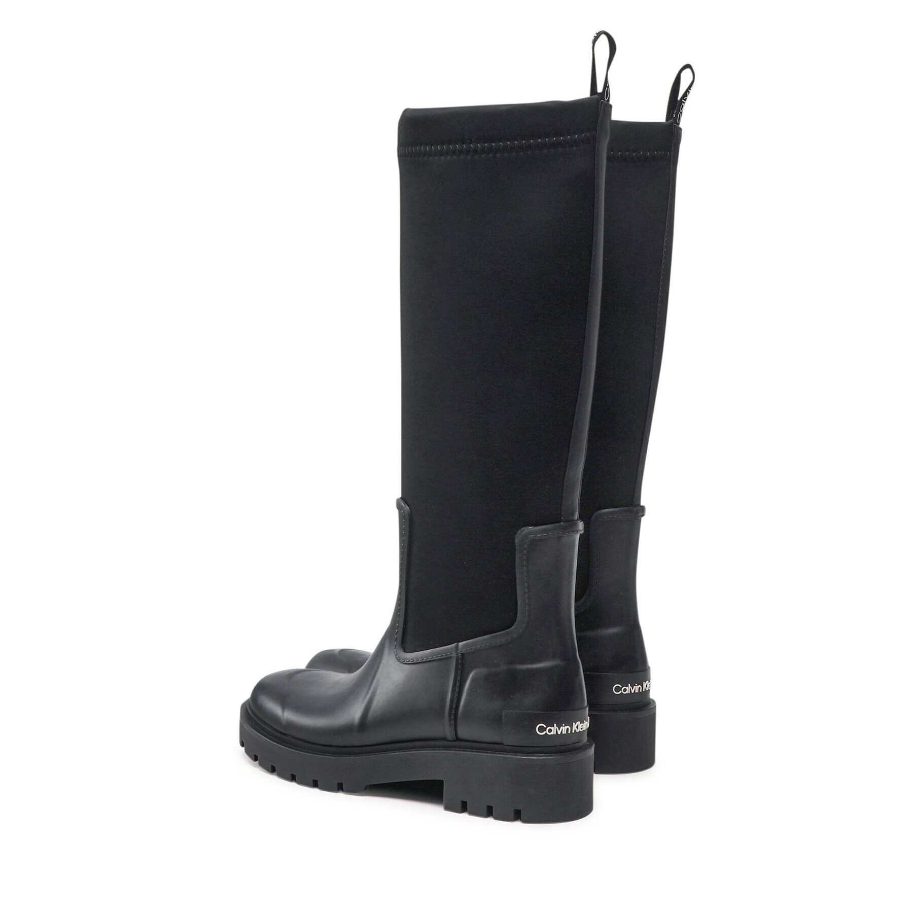 Calvin Klein Jeans Holínky High Rainboot Neoprene YW0YW00838 Černá - Pepit.cz