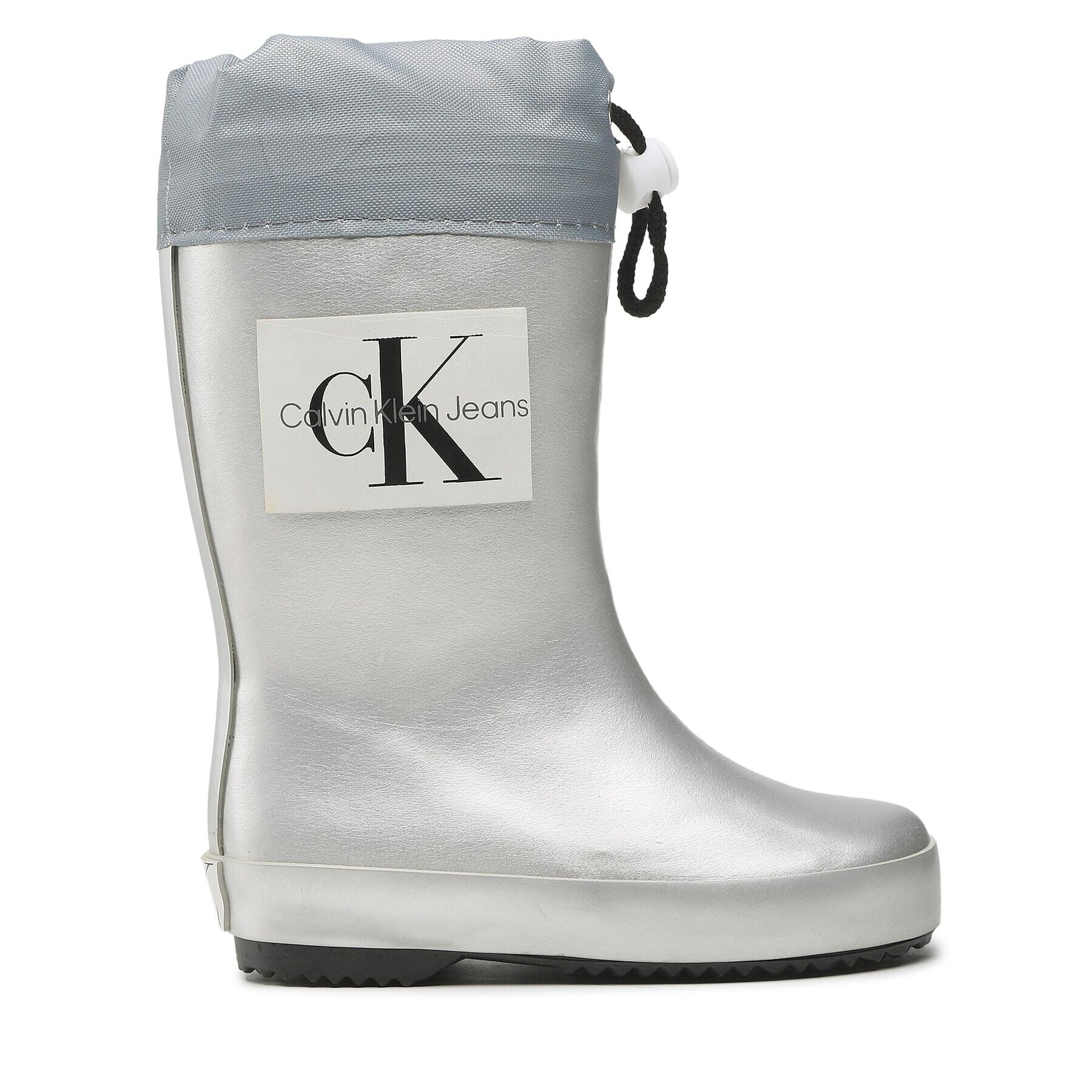 Calvin Klein Jeans Holínky Rain Boot V3X6-80425-0083 M Stříbrná - Pepit.cz