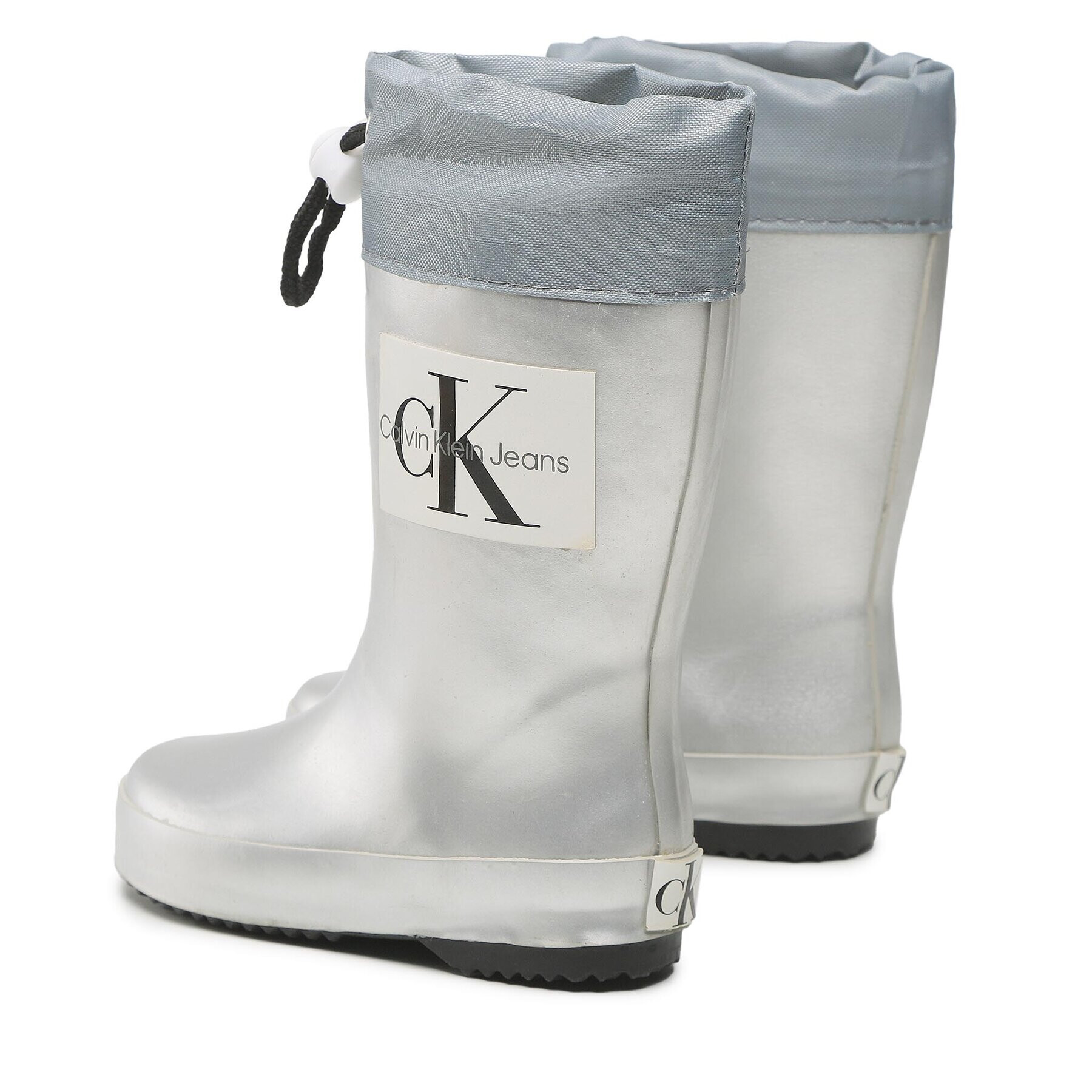 Calvin Klein Jeans Holínky Rain Boot V3X6-80425-0083 M Stříbrná - Pepit.cz