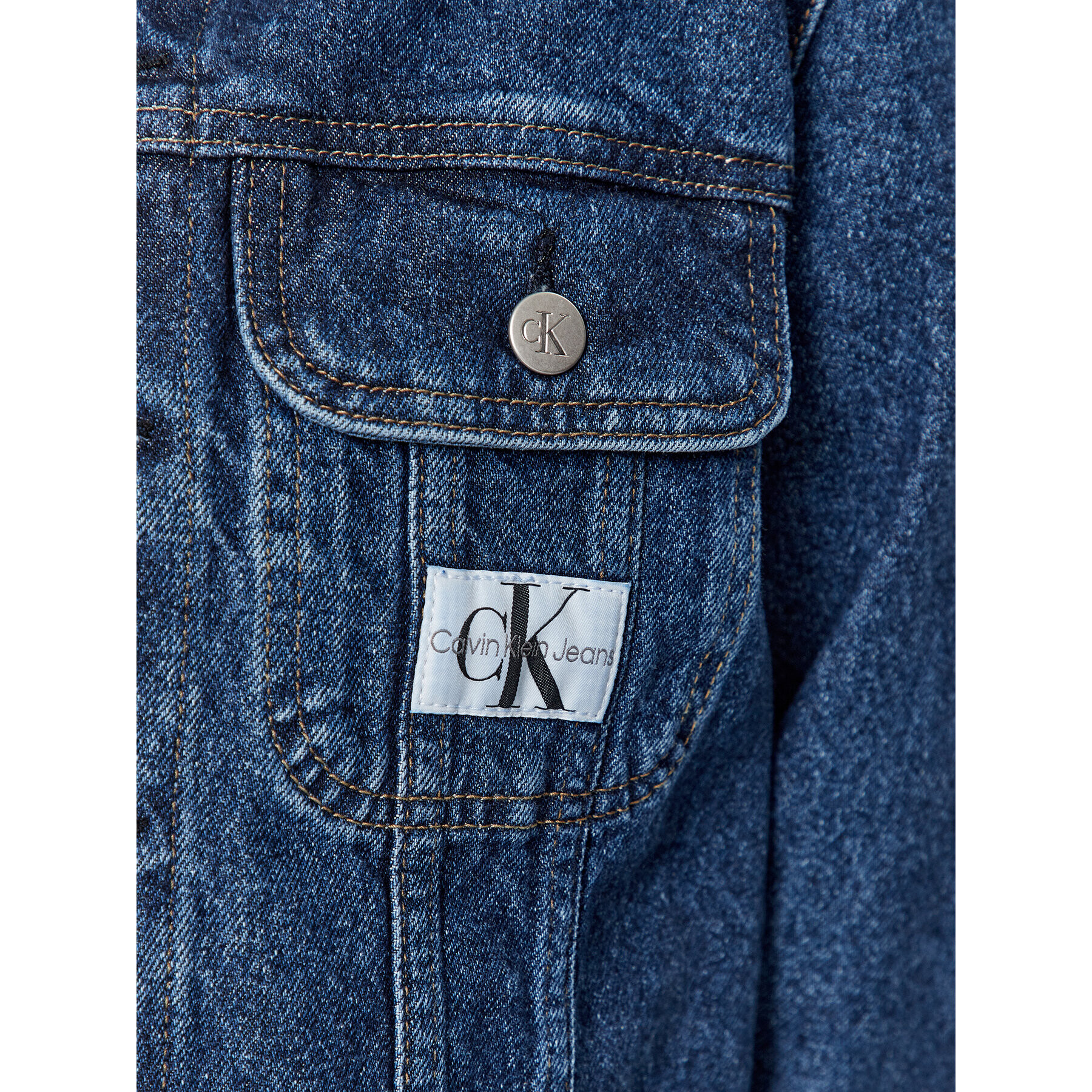 Calvin Klein Jeans Jeansová bunda 90's J20J221816 Modrá Regular Fit - Pepit.cz