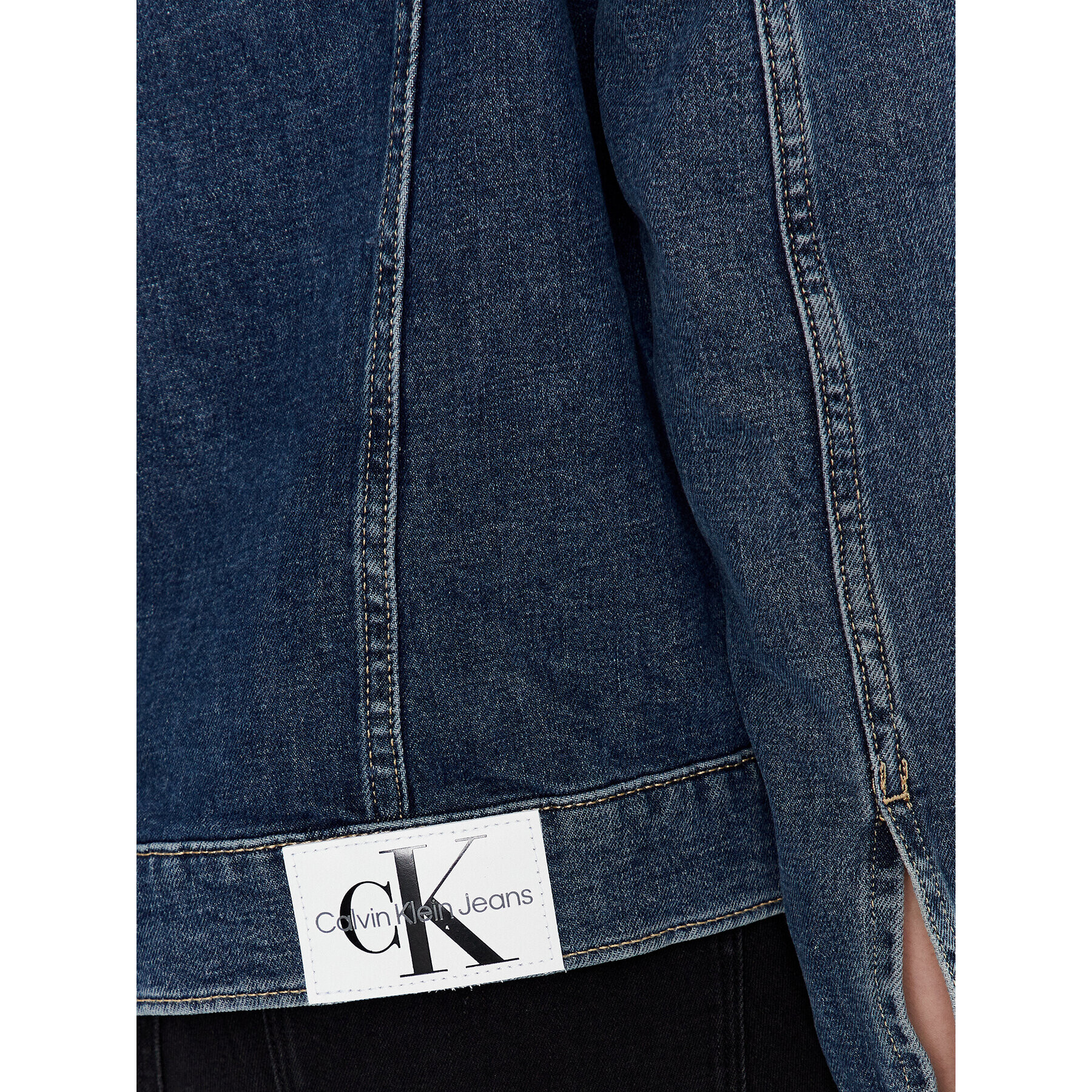 Calvin Klein Jeans Jeansová bunda J20J220235 Tmavomodrá Classic Fit - Pepit.cz