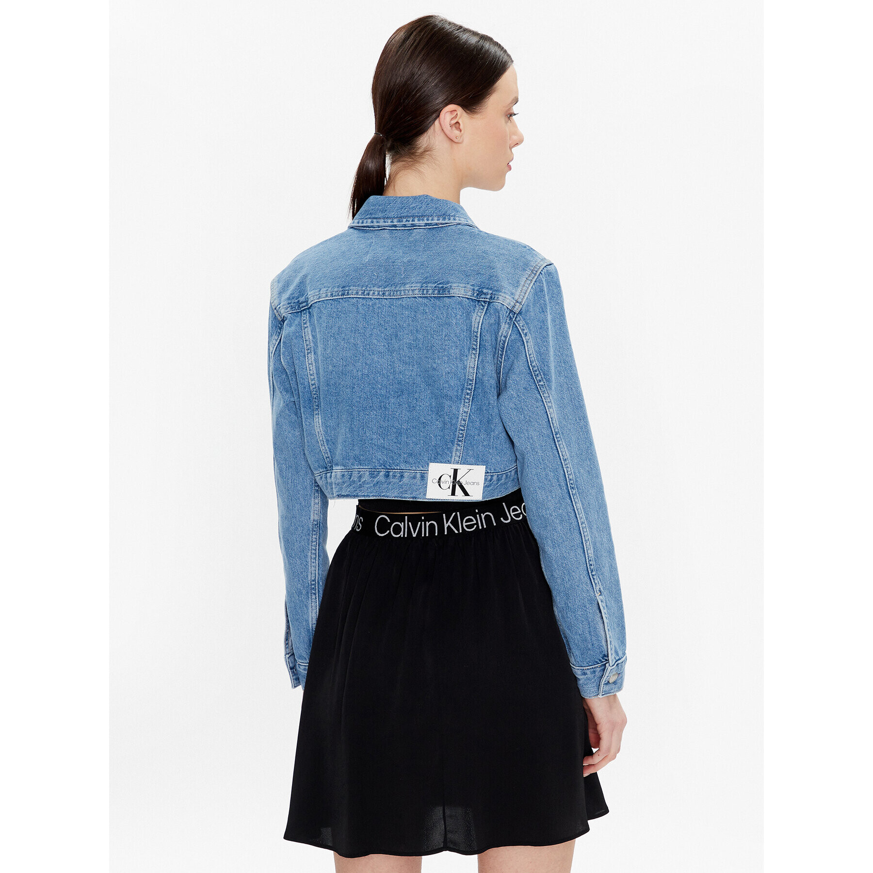 Calvin Klein Jeans Jeansová bunda J20J220658 Modrá Regular Fit - Pepit.cz