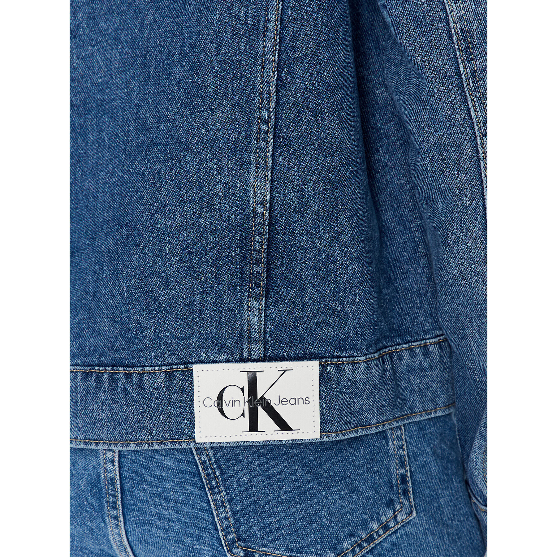 Calvin Klein Jeans Jeansová bunda J20J220659 Modrá Classic Fit - Pepit.cz