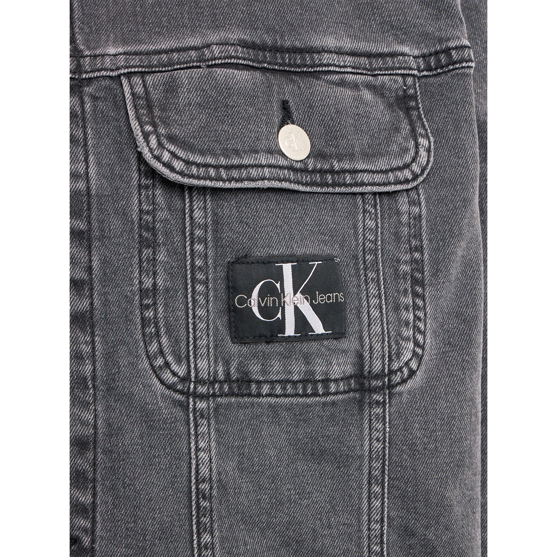 Calvin Klein Jeans Jeansová bunda J20J220886 Šedá Regular Fit - Pepit.cz