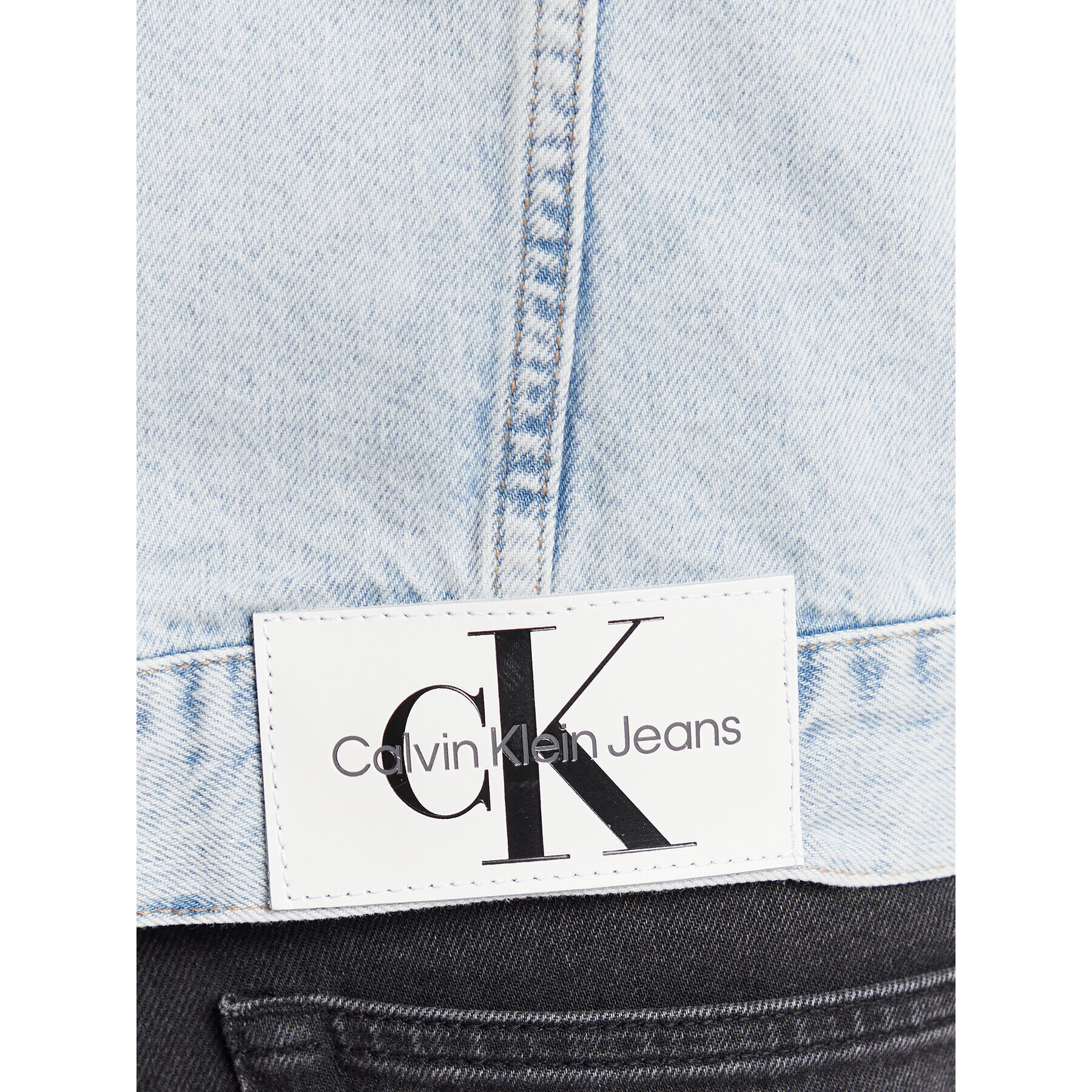 Calvin Klein Jeans Jeansová bunda J30J322381 Modrá Regular Fit - Pepit.cz