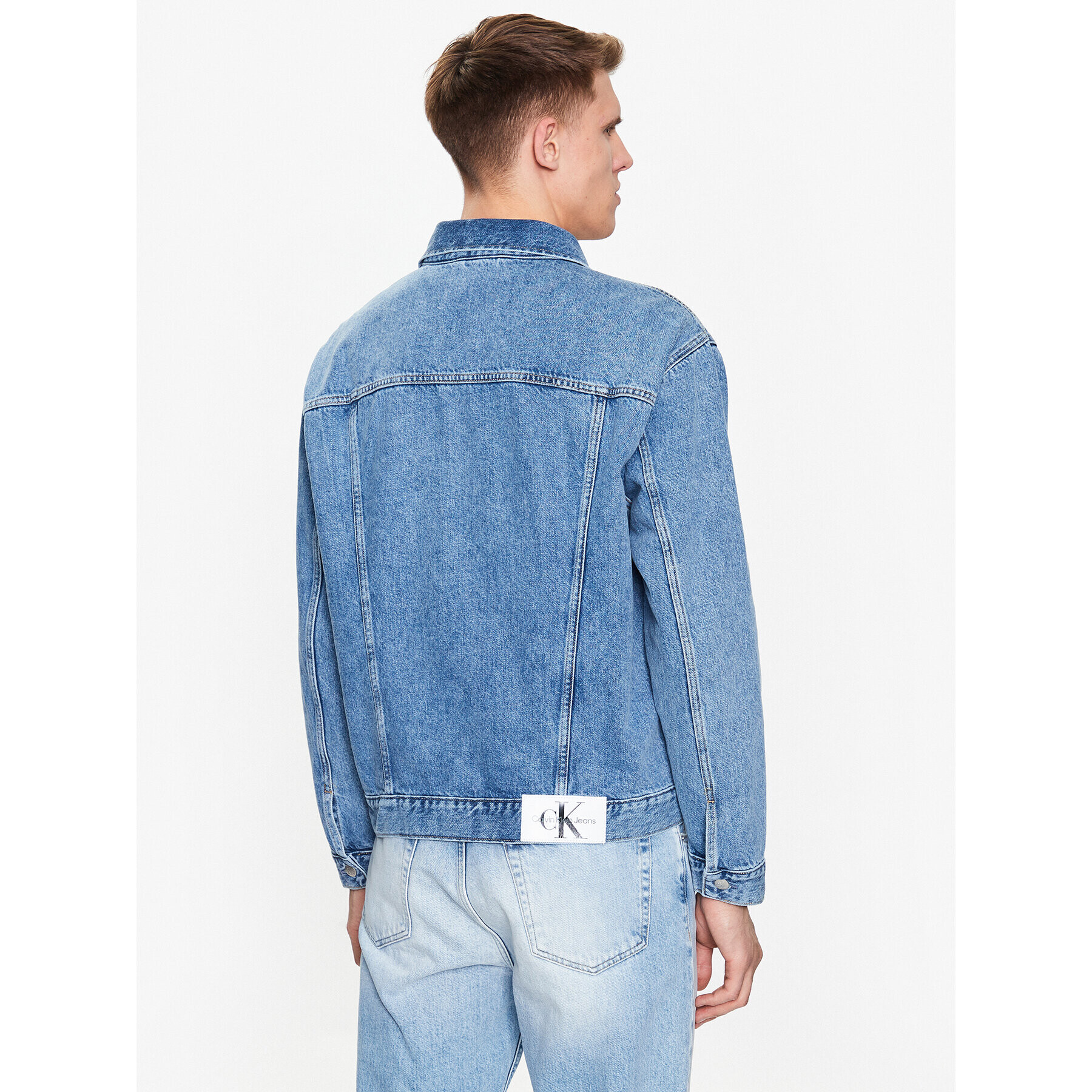 Calvin Klein Jeans Jeansová bunda J30J322768 Modrá Regular Fit - Pepit.cz