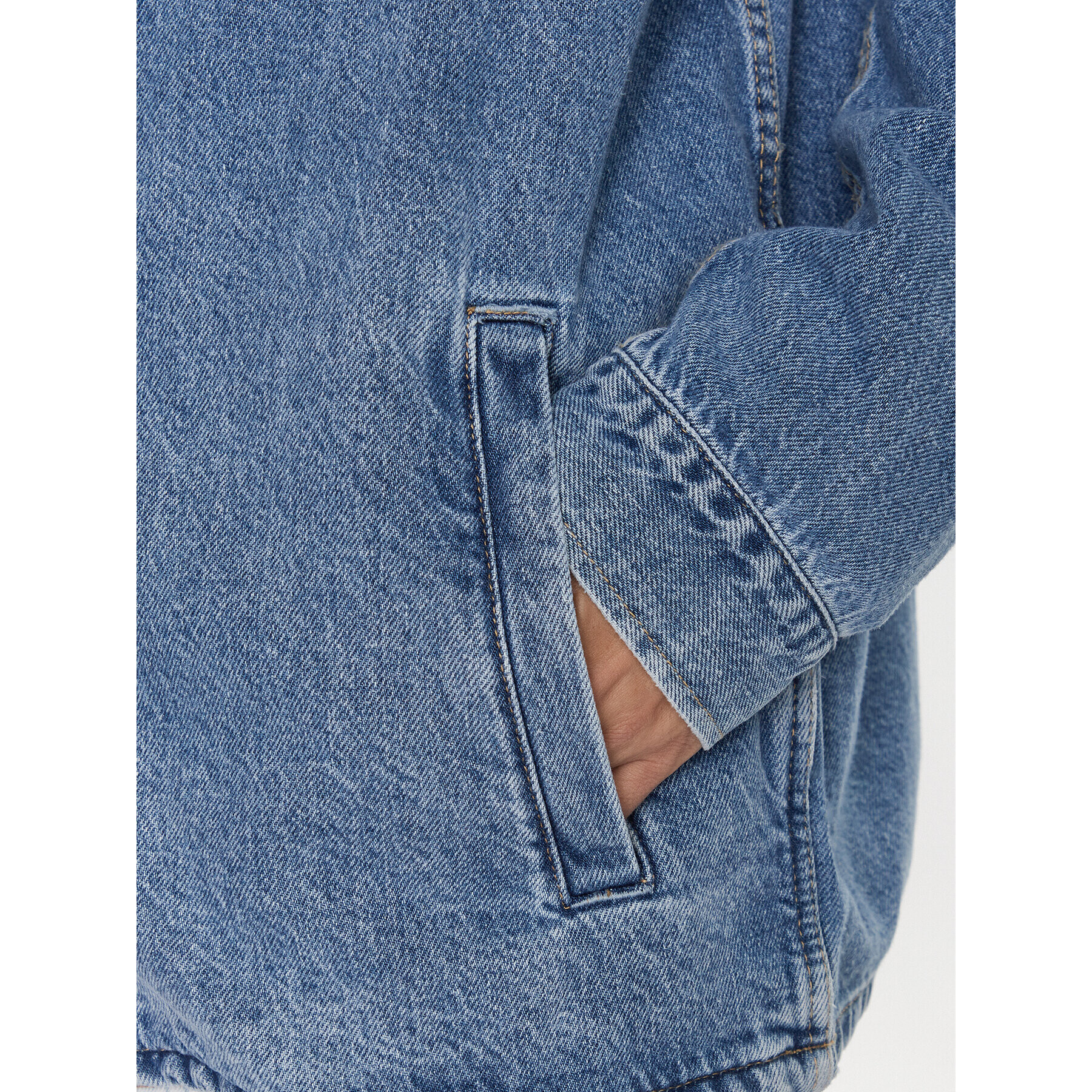 Calvin Klein Jeans Jeansová bunda J30J323325 Modrá Loose Fit - Pepit.cz