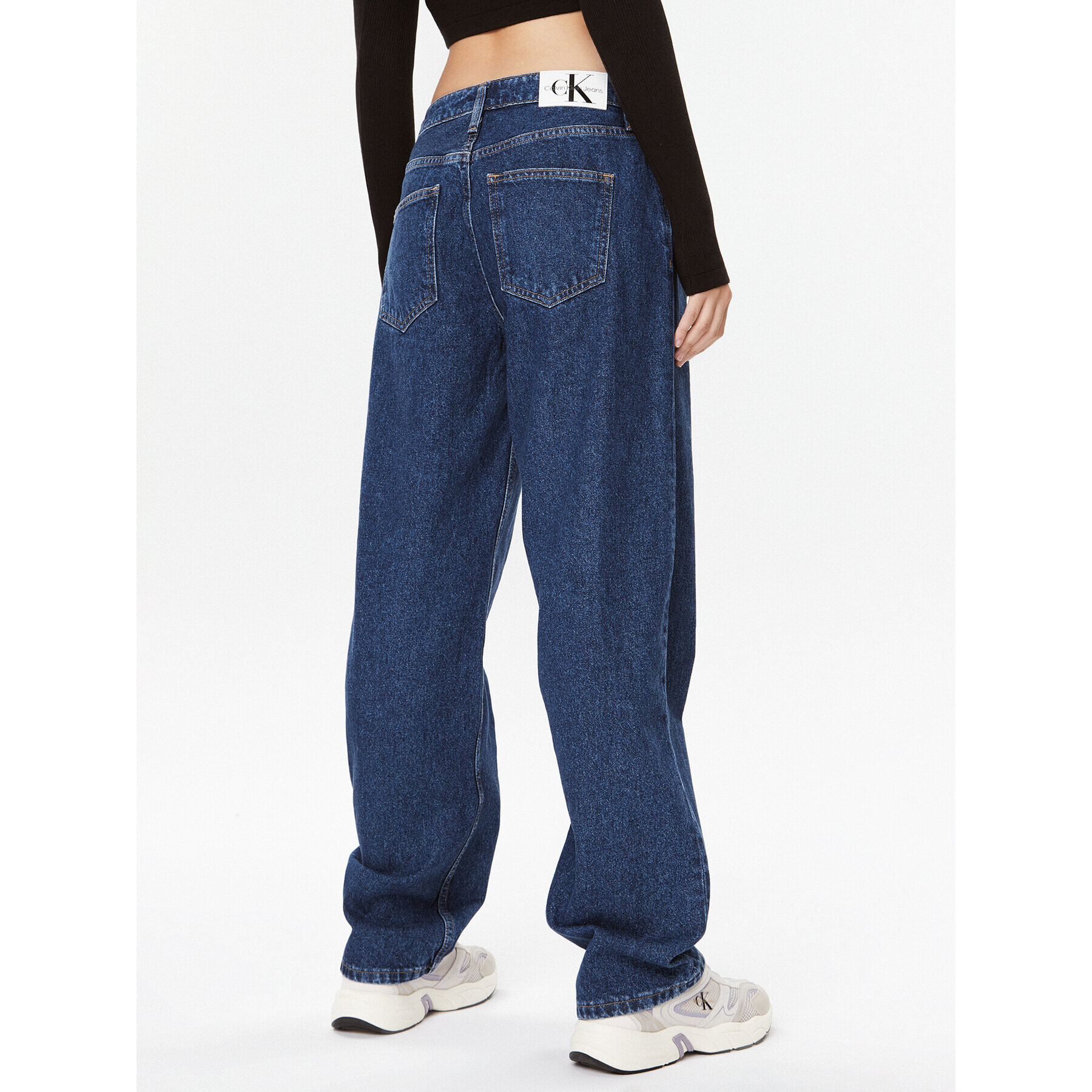 Calvin Klein Jeans Jeansy 90's J20J221801 Modrá Straight Fit - Pepit.cz