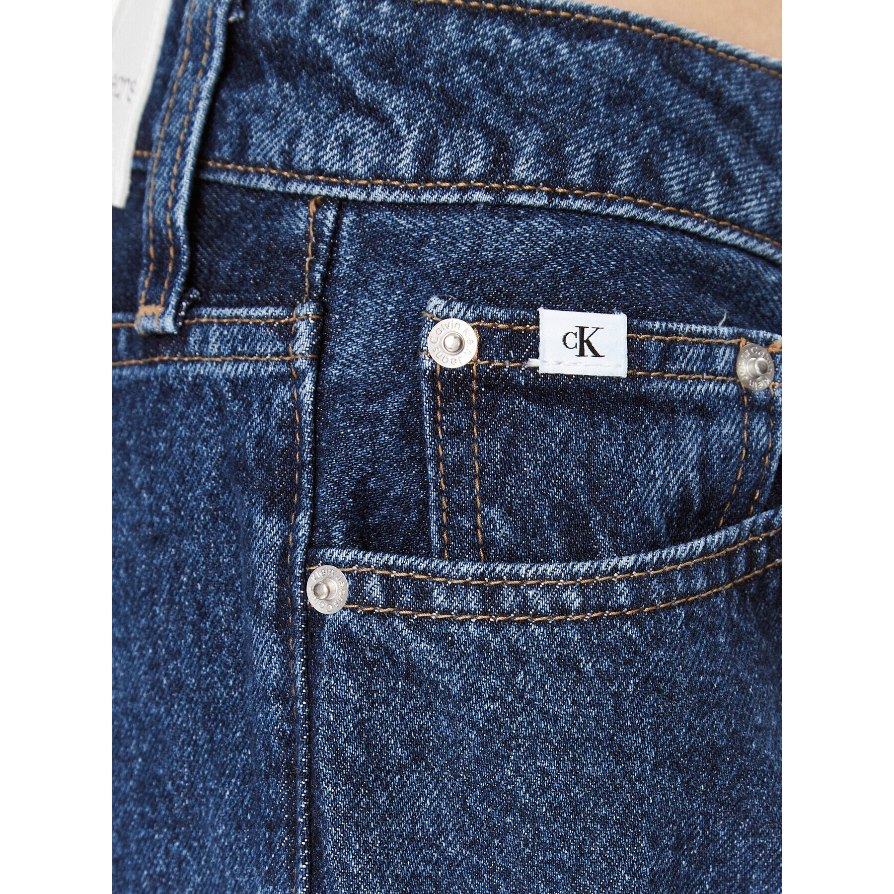 Calvin Klein Jeans Jeansy 90's J20J221801 Modrá Straight Fit - Pepit.cz