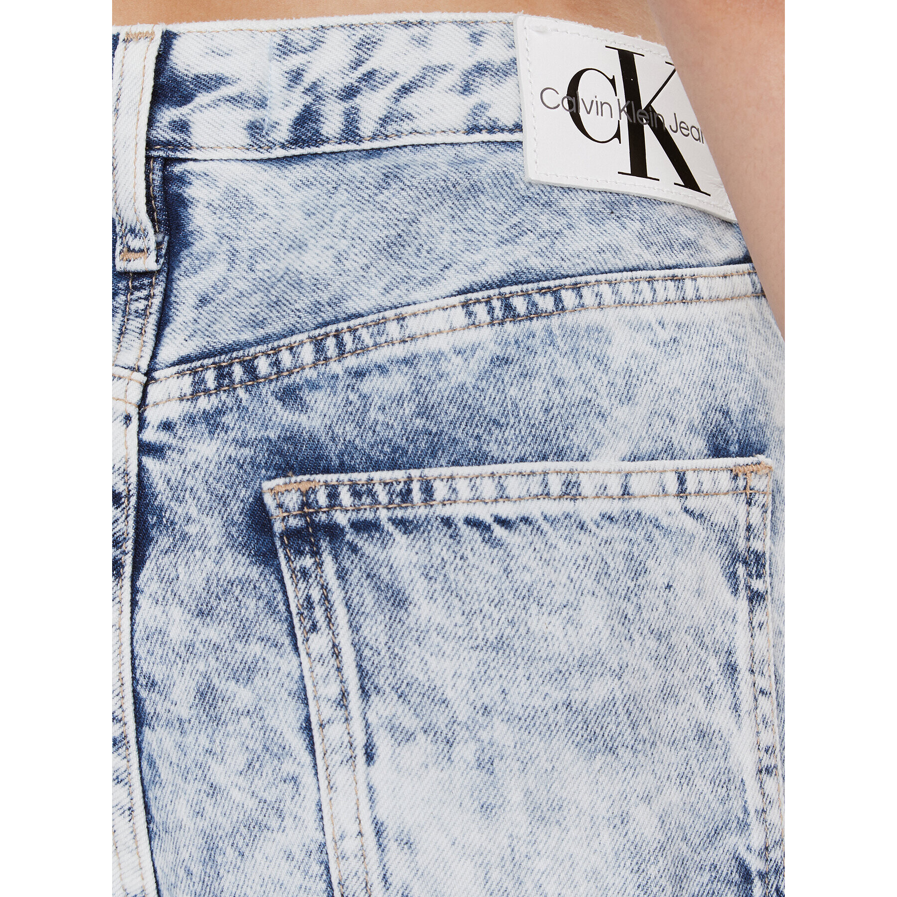 Calvin Klein Jeans Jeansy 90's J20J222211 Modrá Straight Fit - Pepit.cz