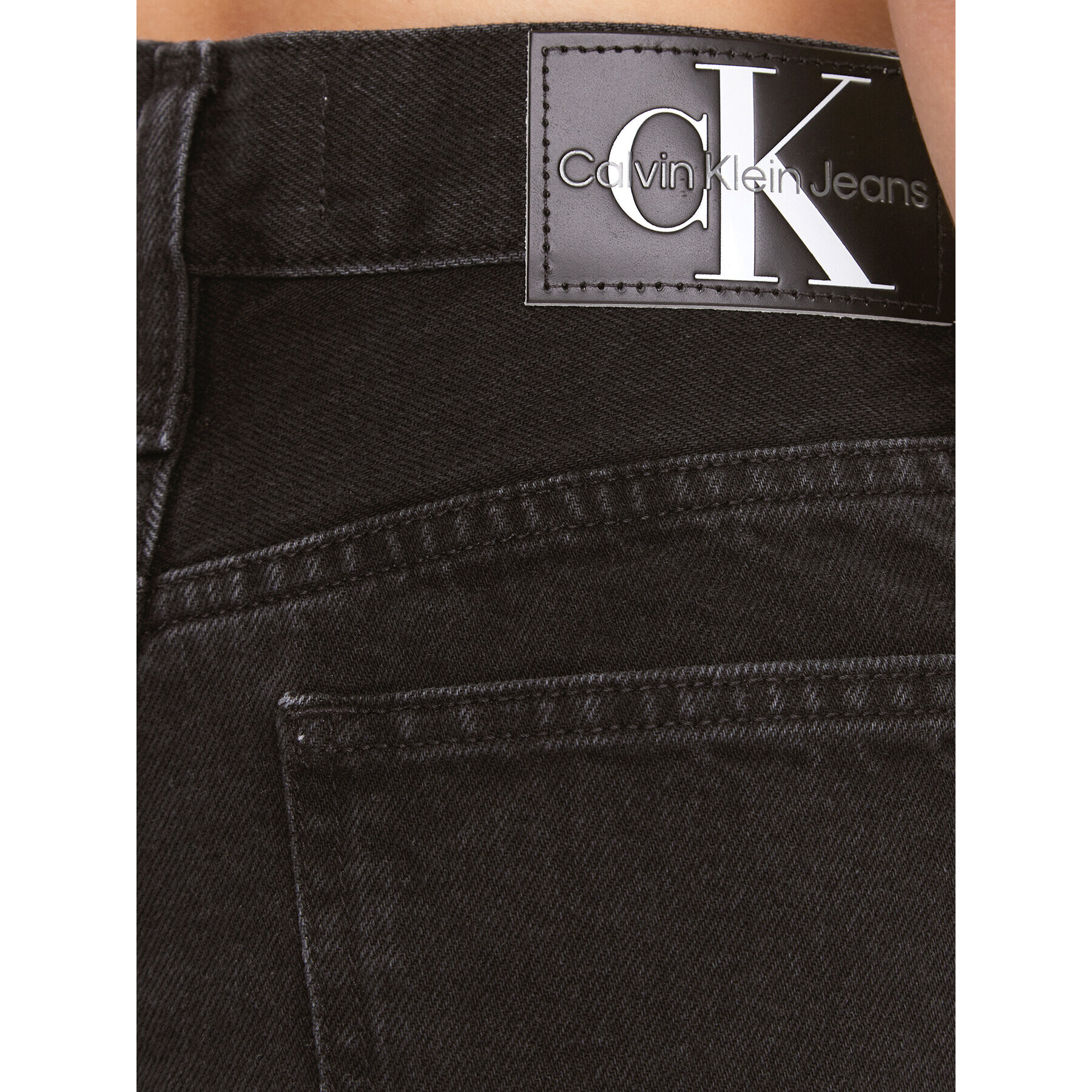 Calvin Klein Jeans Jeansy Authentic J20J221759 Černá Straight Fit - Pepit.cz