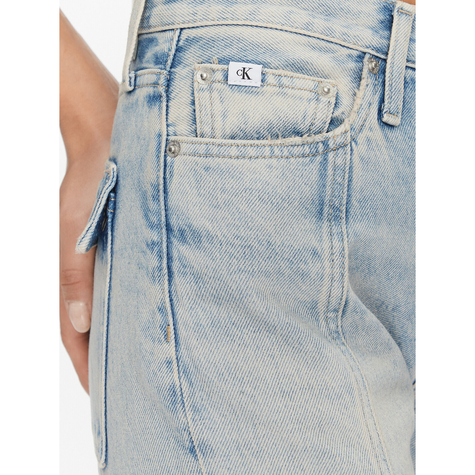 Calvin Klein Jeans Jeansy Authentic J20J221829 Modrá Bootcut Fit - Pepit.cz