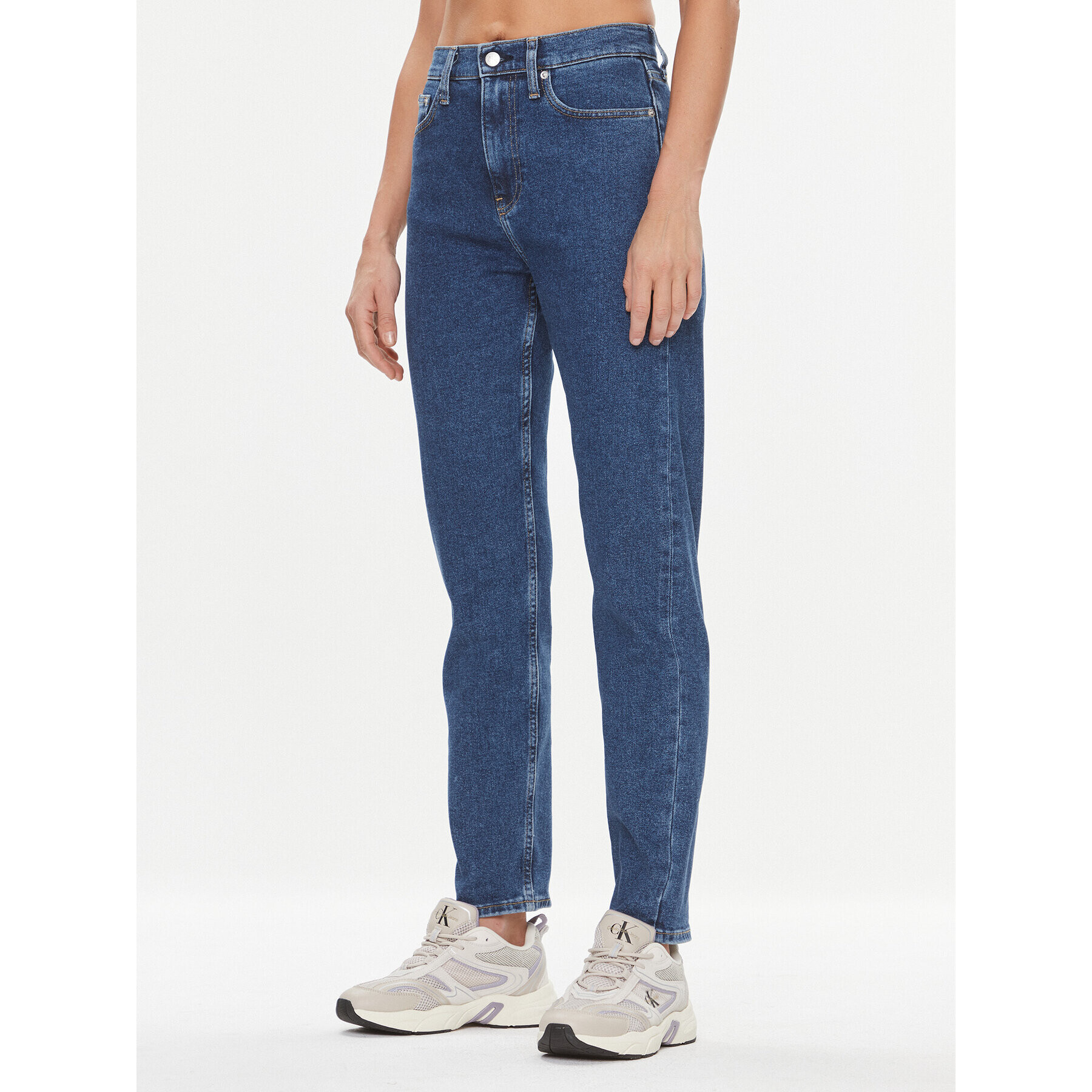 Calvin Klein Jeans Jeansy Authentic J20J221831 Modrá Straight Fit - Pepit.cz