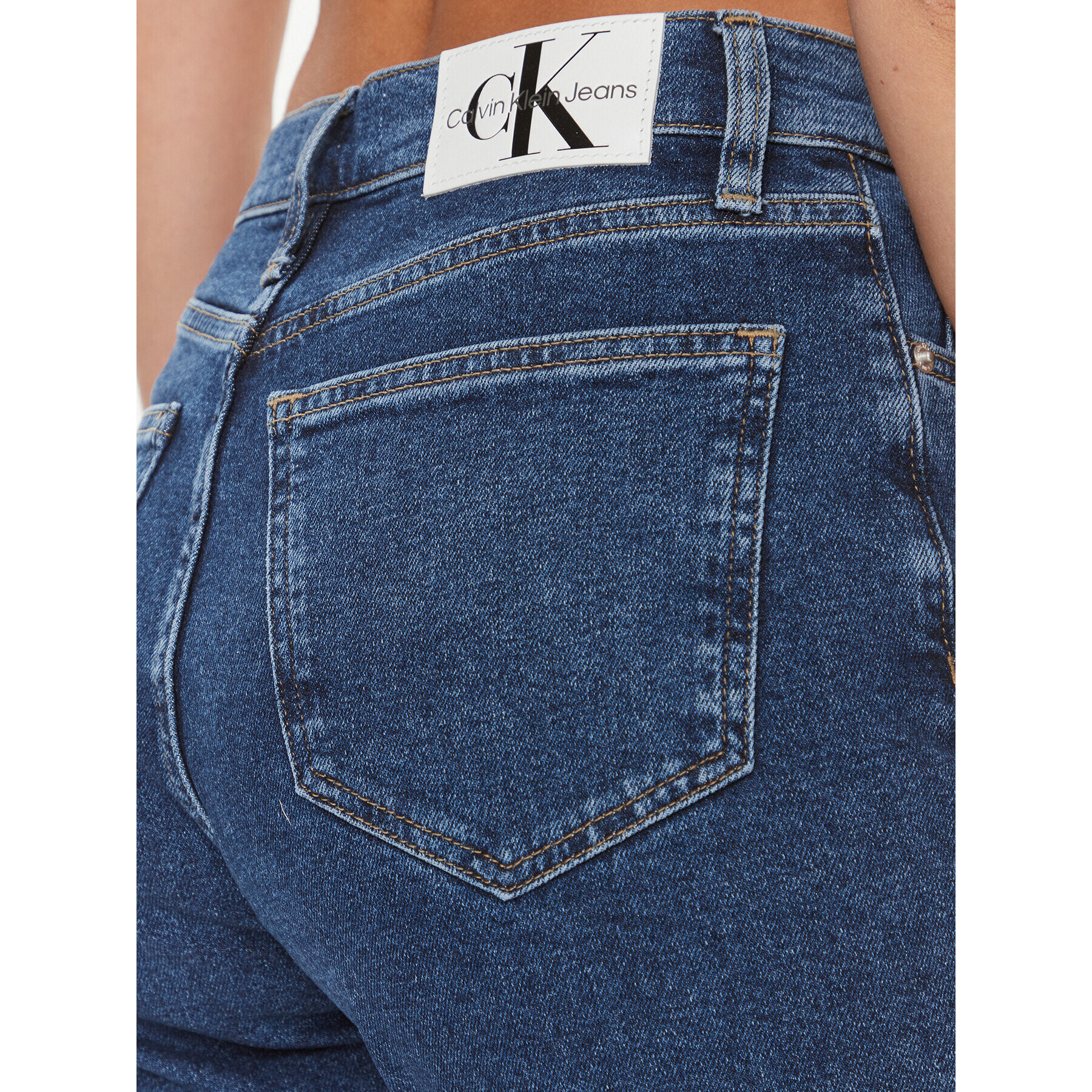 Calvin Klein Jeans Jeansy Authentic J20J221831 Modrá Straight Fit - Pepit.cz