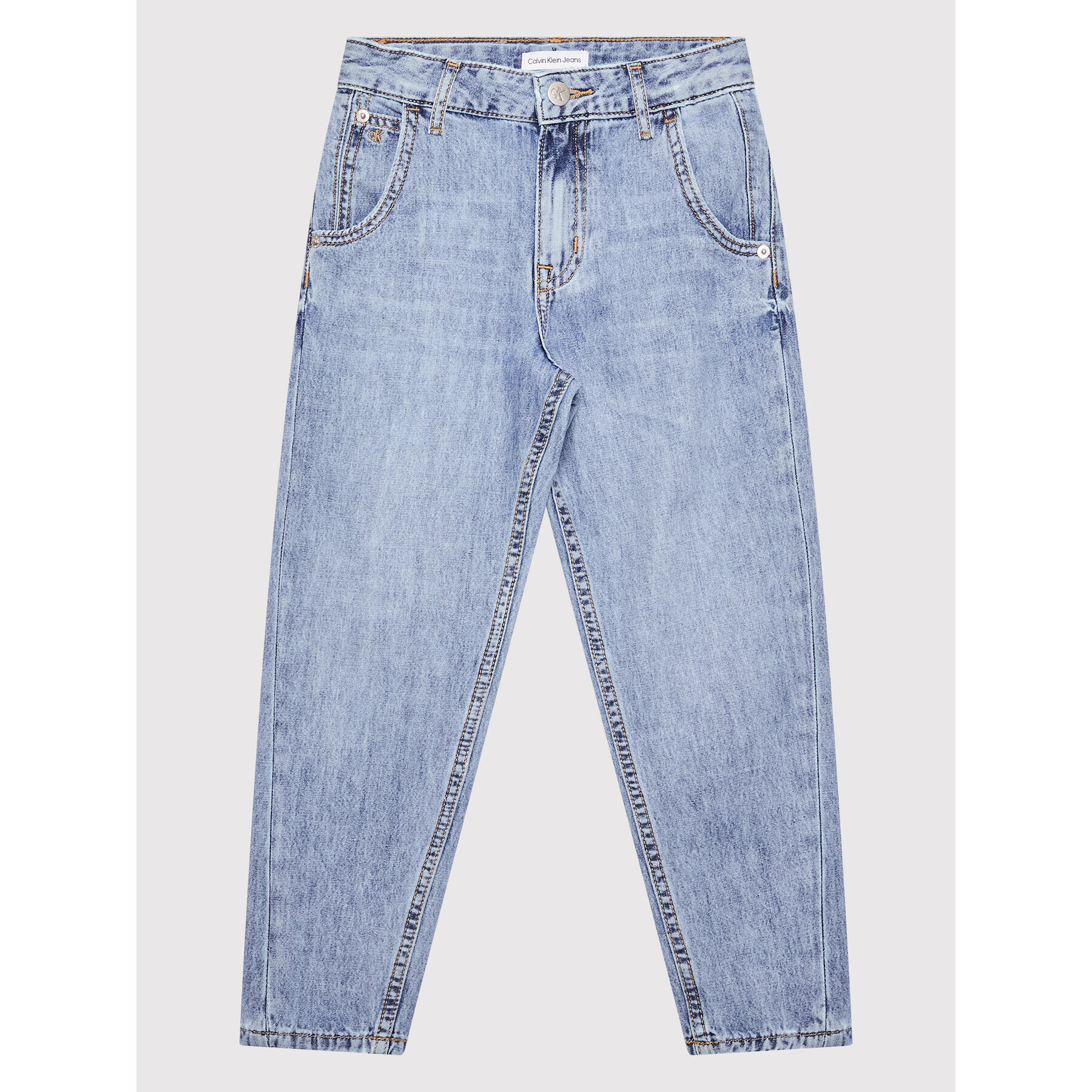 Calvin Klein Jeans Jeansy Barrel IG0IG01463 Modrá Relaxed Fit - Pepit.cz