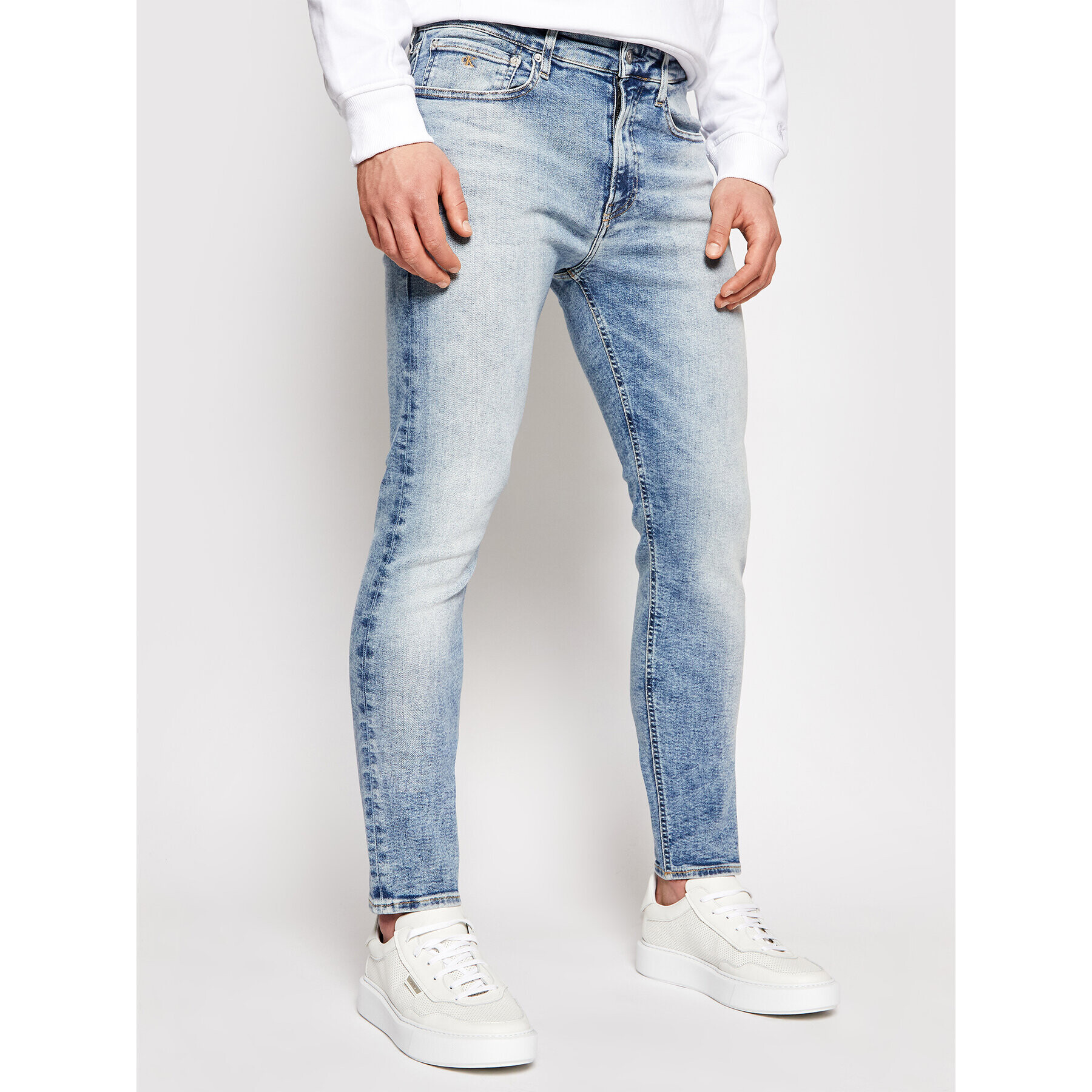 Calvin Klein Jeans Jeansy Ckj 016 J30J318244 Modrá Skinny Fit - Pepit.cz