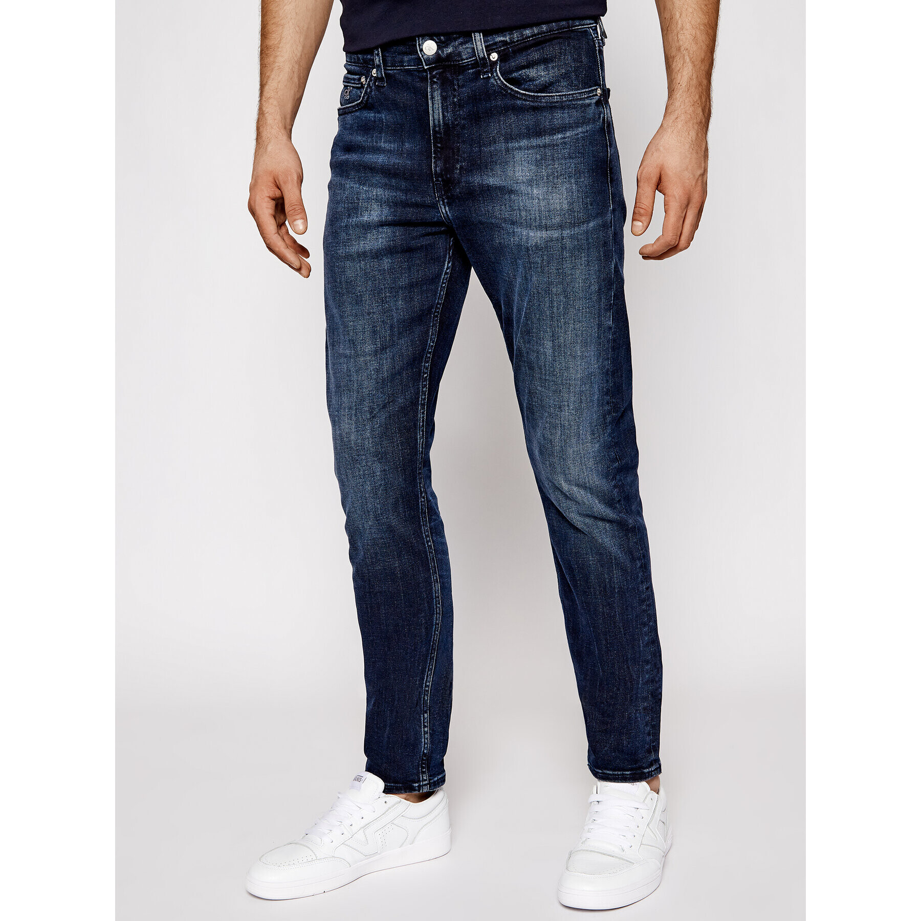 Calvin Klein Jeans Jeansy Ckj 058 J30J317662 Tmavomodrá Slim Taper Fit - Pepit.cz