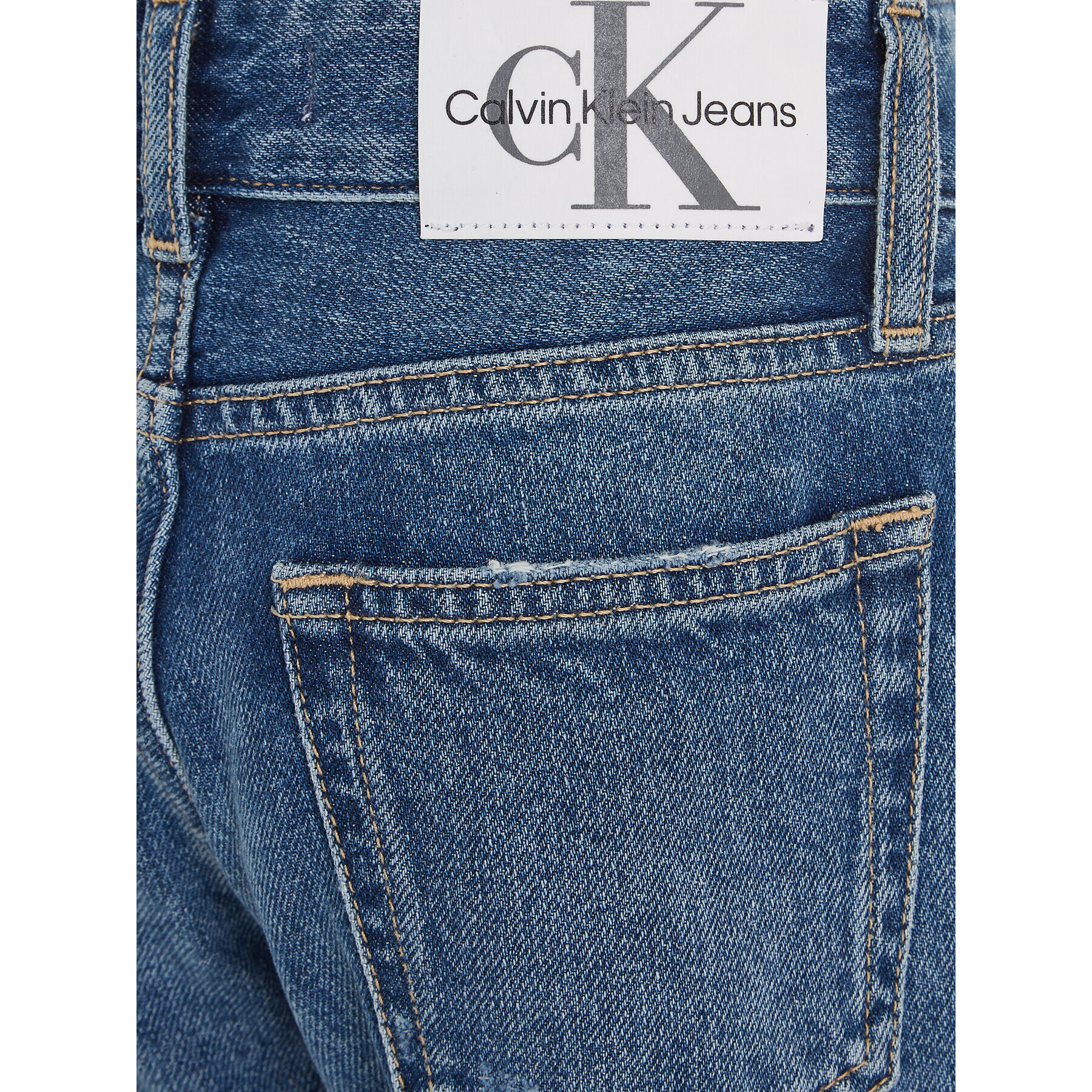 Calvin Klein Jeans Jeansy Dad IB0IB01786 Modrá Tapered Fit - Pepit.cz