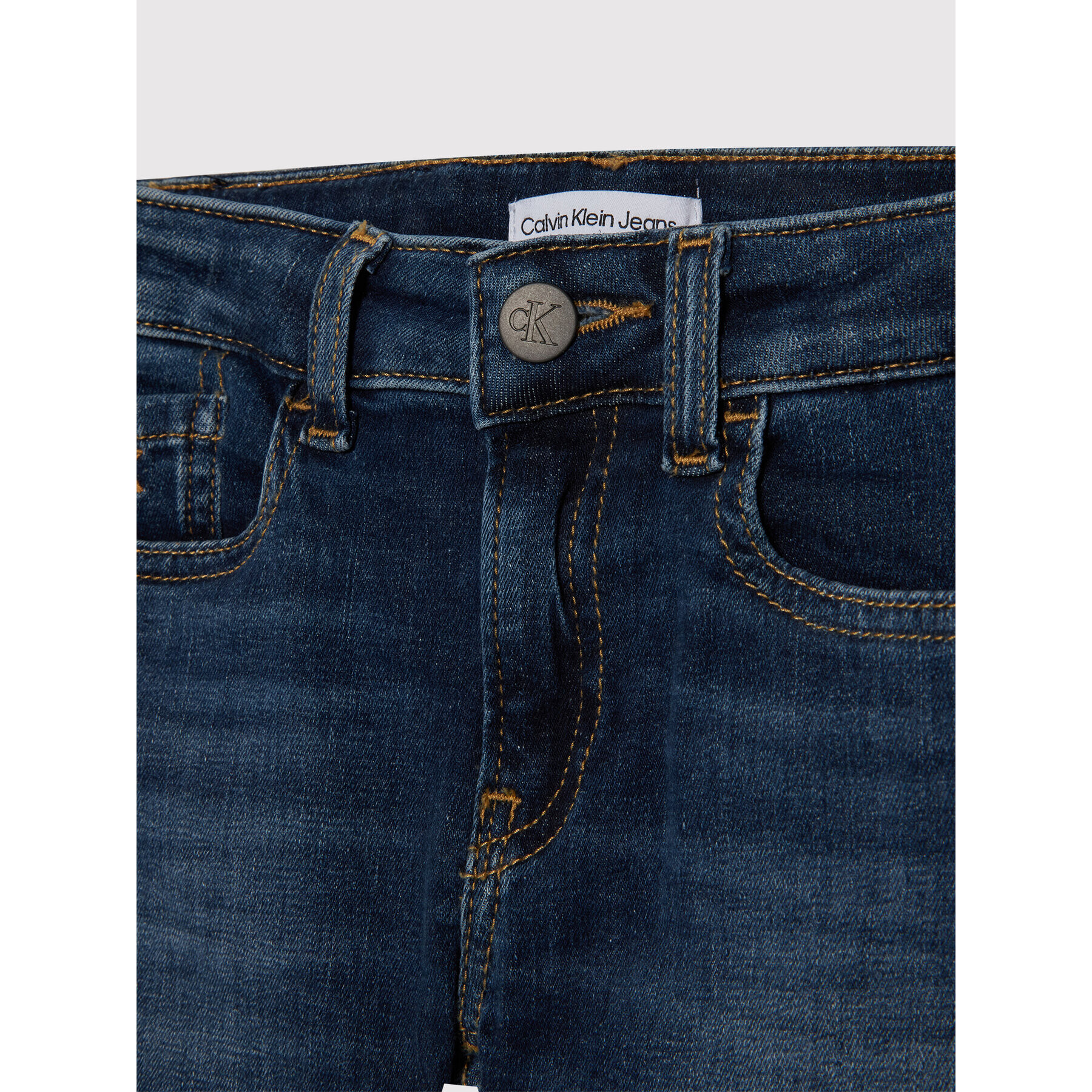 Calvin Klein Jeans Jeansy Ess IB0IB01073 Tmavomodrá Skinny Fit - Pepit.cz