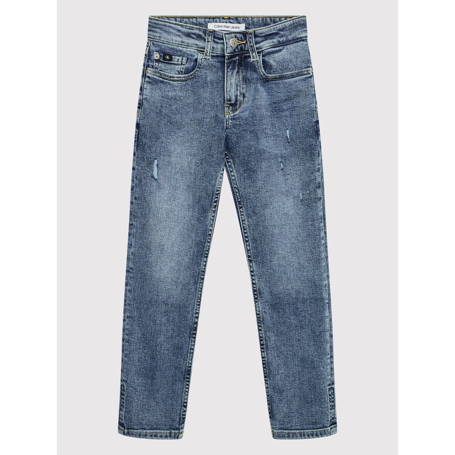 Calvin Klein Jeans Jeansy IB0IB01075 Modrá Regular Fit - Pepit.cz