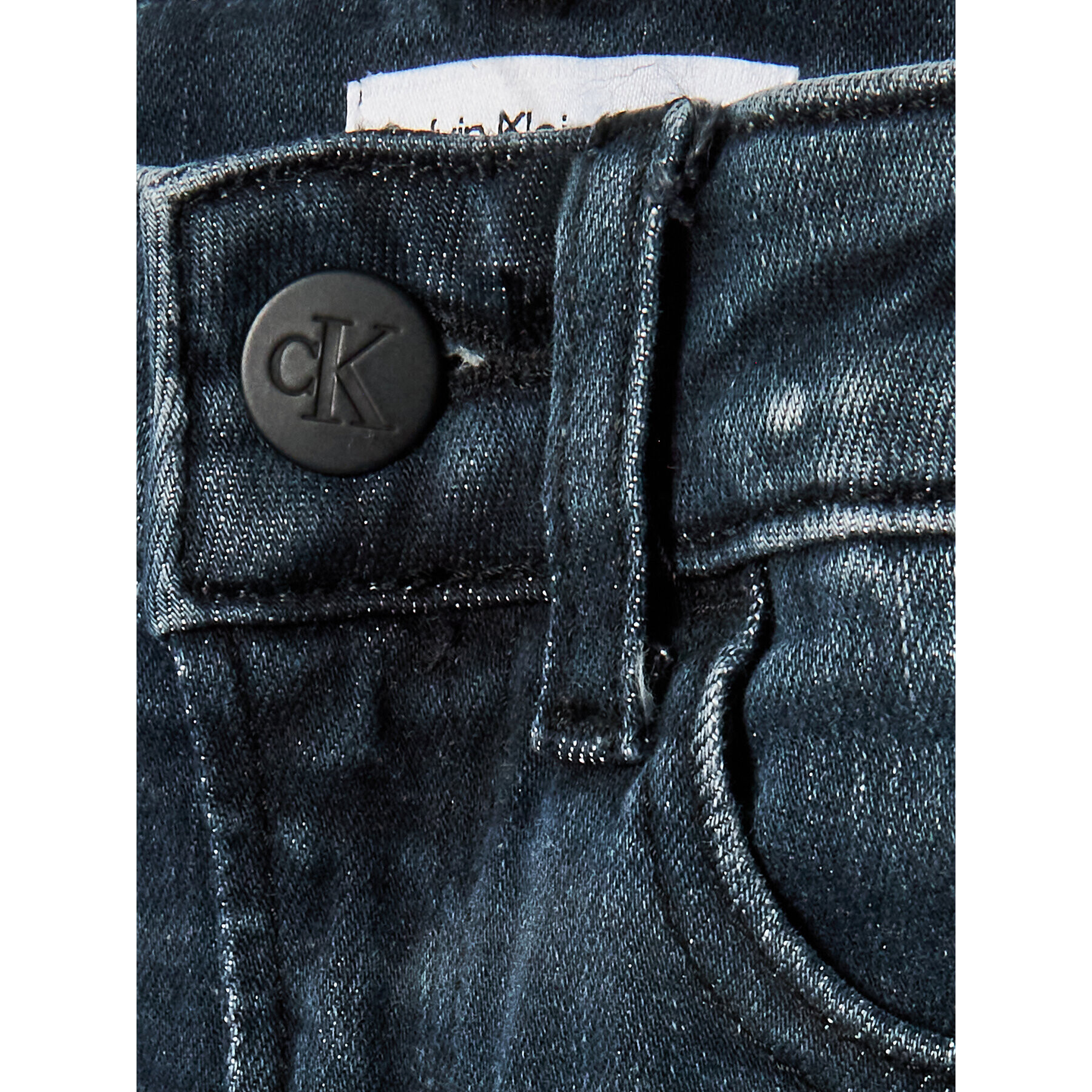 Calvin Klein Jeans Jeansy IB0IB01258 Tmavomodrá Skinny Fit - Pepit.cz