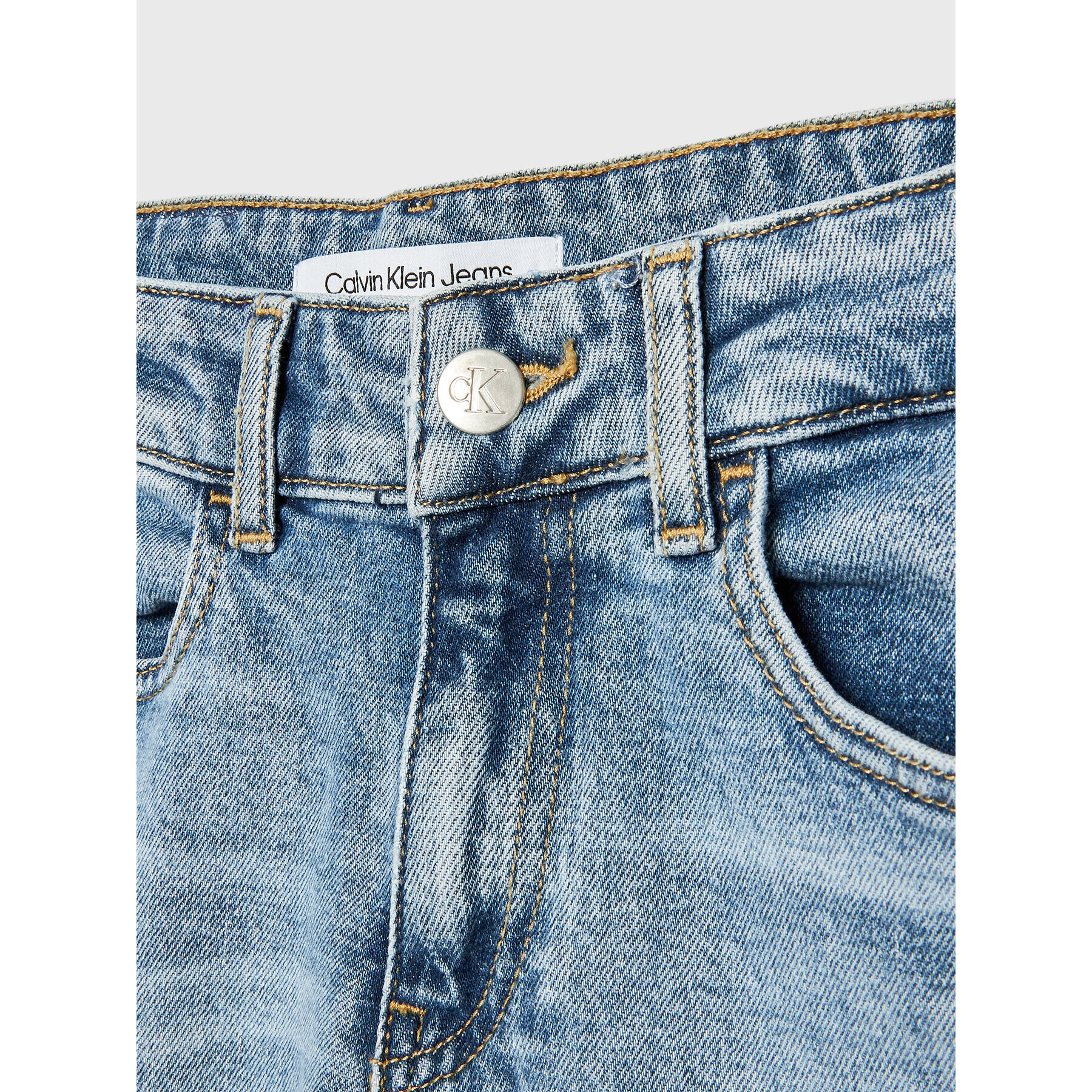 Calvin Klein Jeans Jeansy IB0IB01377 Modrá Skater Fit - Pepit.cz