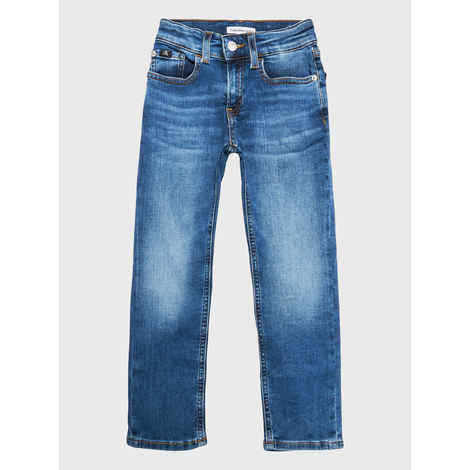 Calvin Klein Jeans Jeansy IB0IB01382 Modrá Regular Fit - Pepit.cz