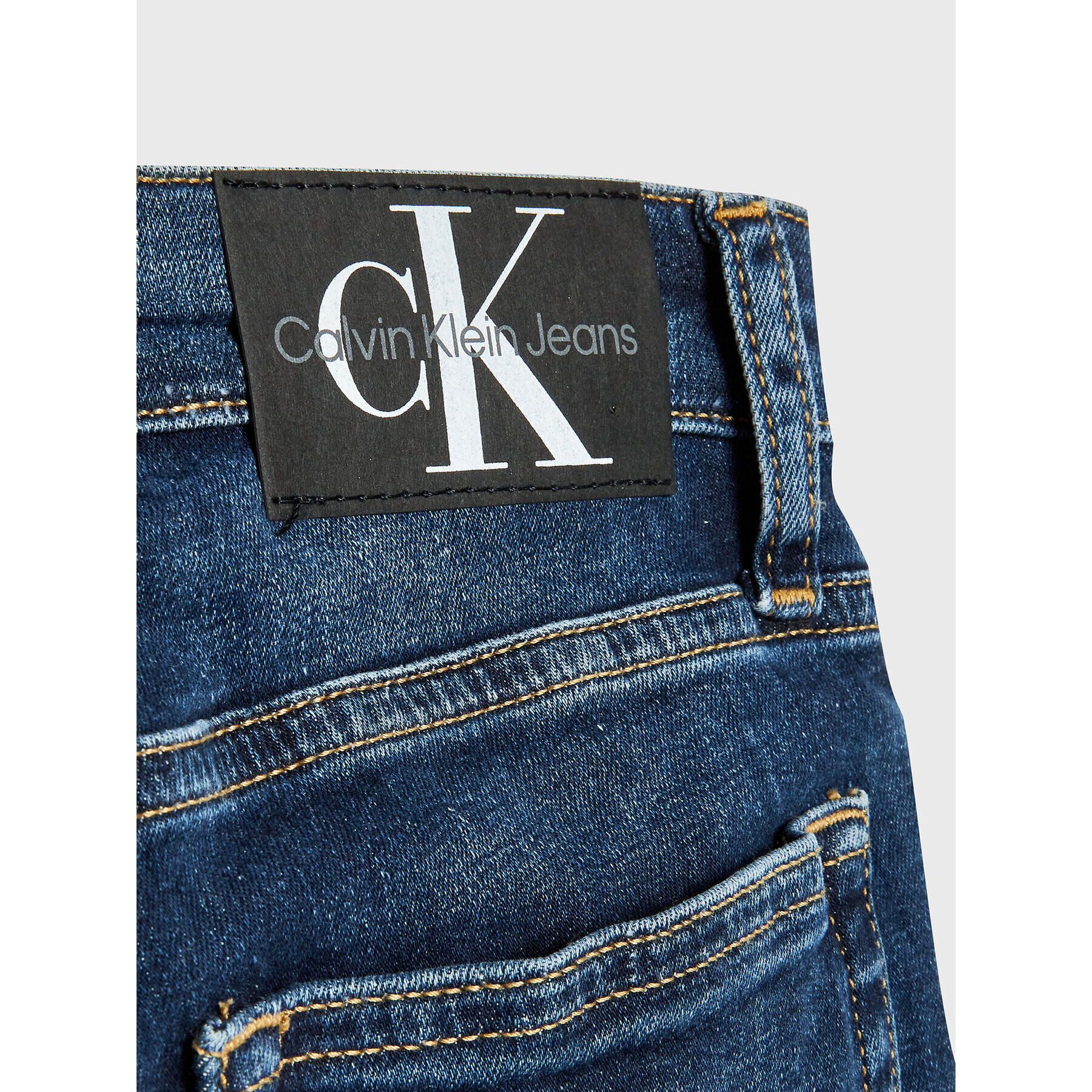 Calvin Klein Jeans Jeansy IB0IB01464 Tmavomodrá Skinny Fit - Pepit.cz