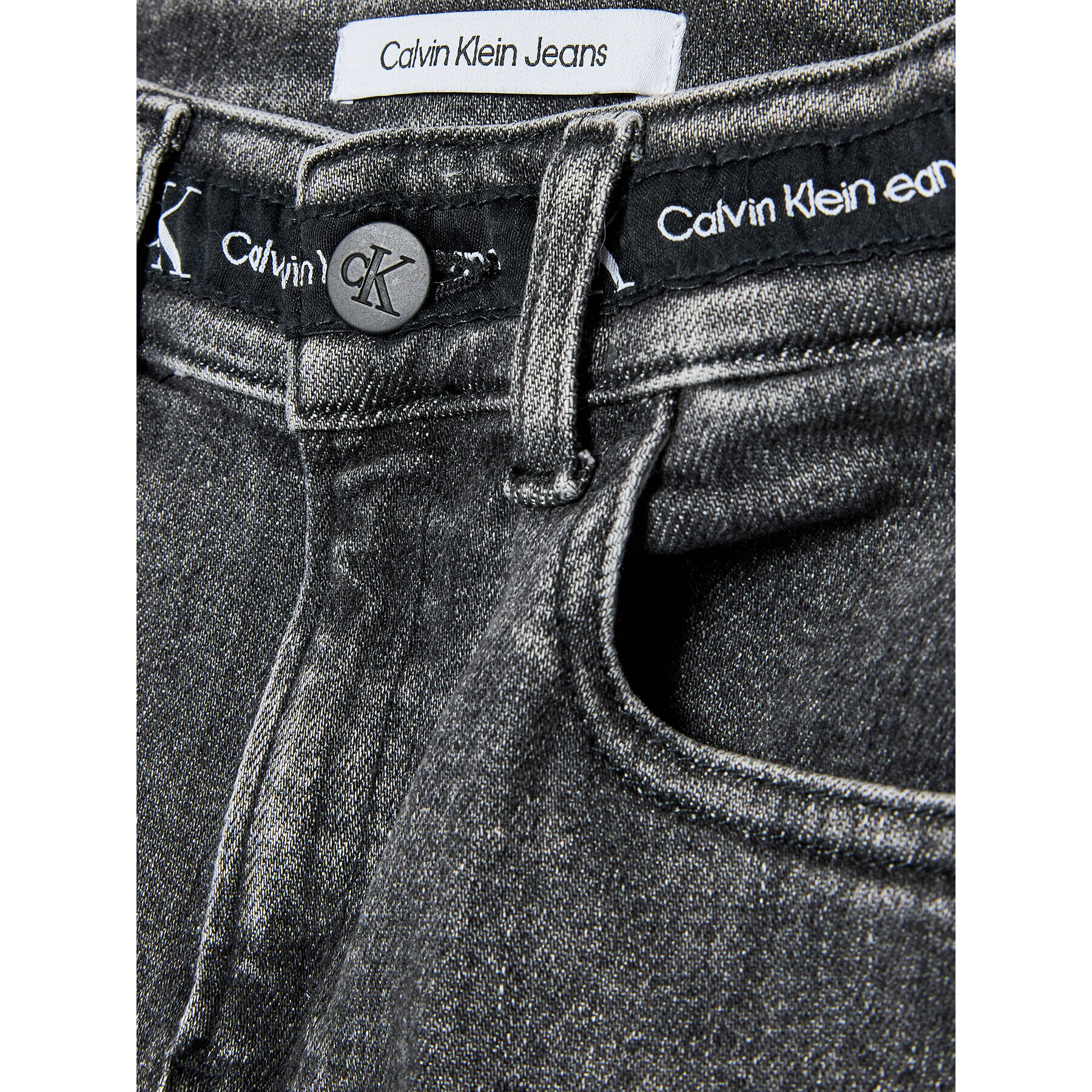 Calvin Klein Jeans Jeansy IB0IB01474 Černá Regular Fit - Pepit.cz