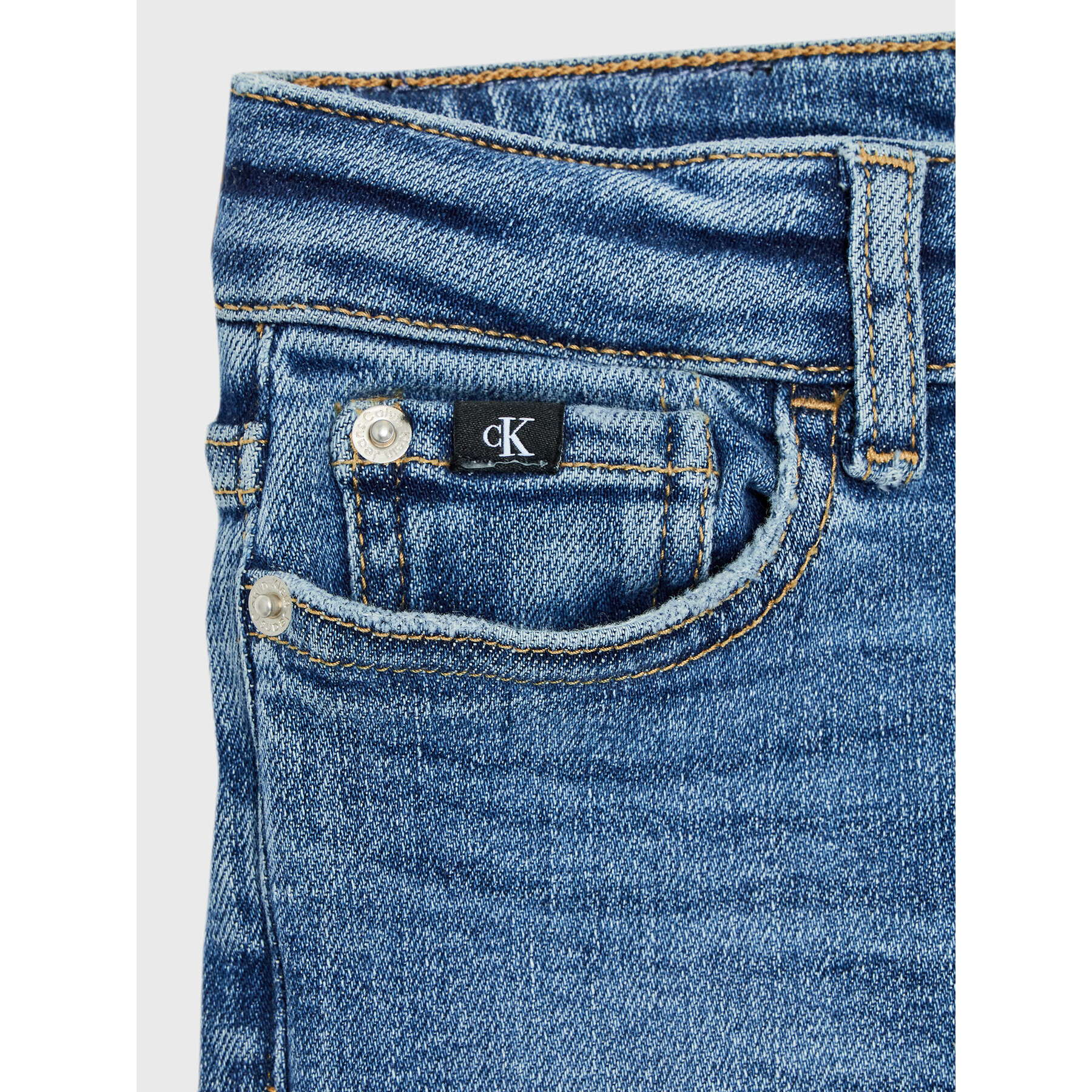 Calvin Klein Jeans Jeansy IB0IB01551 Modrá Skinny Fit - Pepit.cz