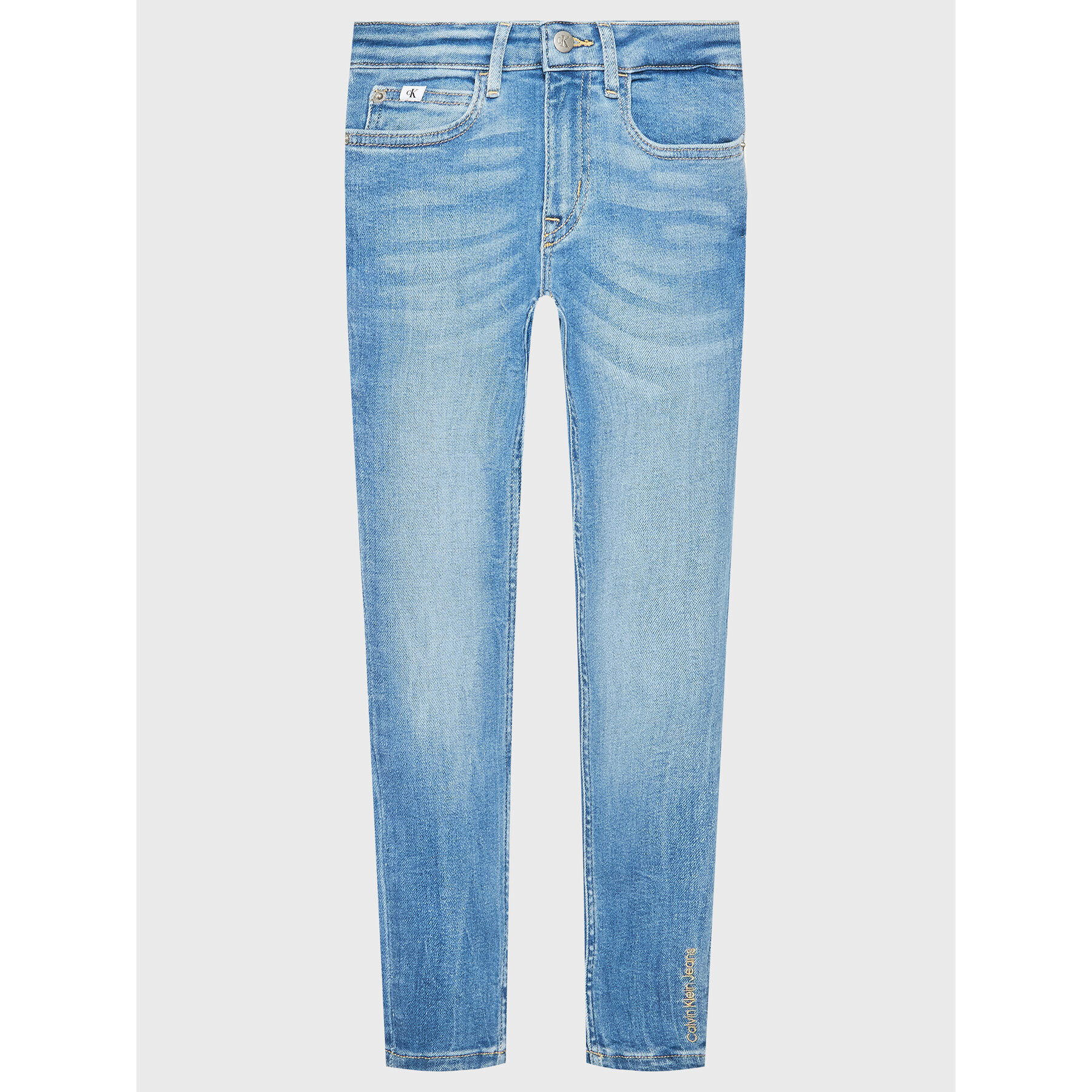 Calvin Klein Jeans Jeansy IG0IG01501 Modrá Skinny Fit - Pepit.cz