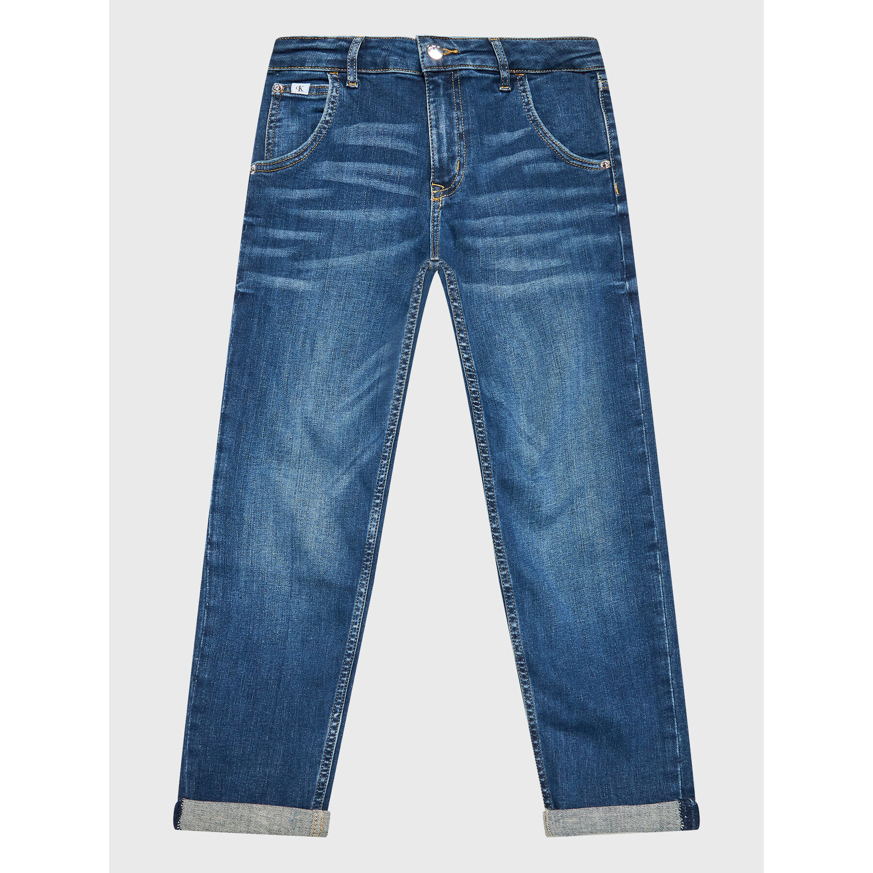 Calvin Klein Jeans Jeansy IG0IG01590 Tmavomodrá Relaxed Fit - Pepit.cz