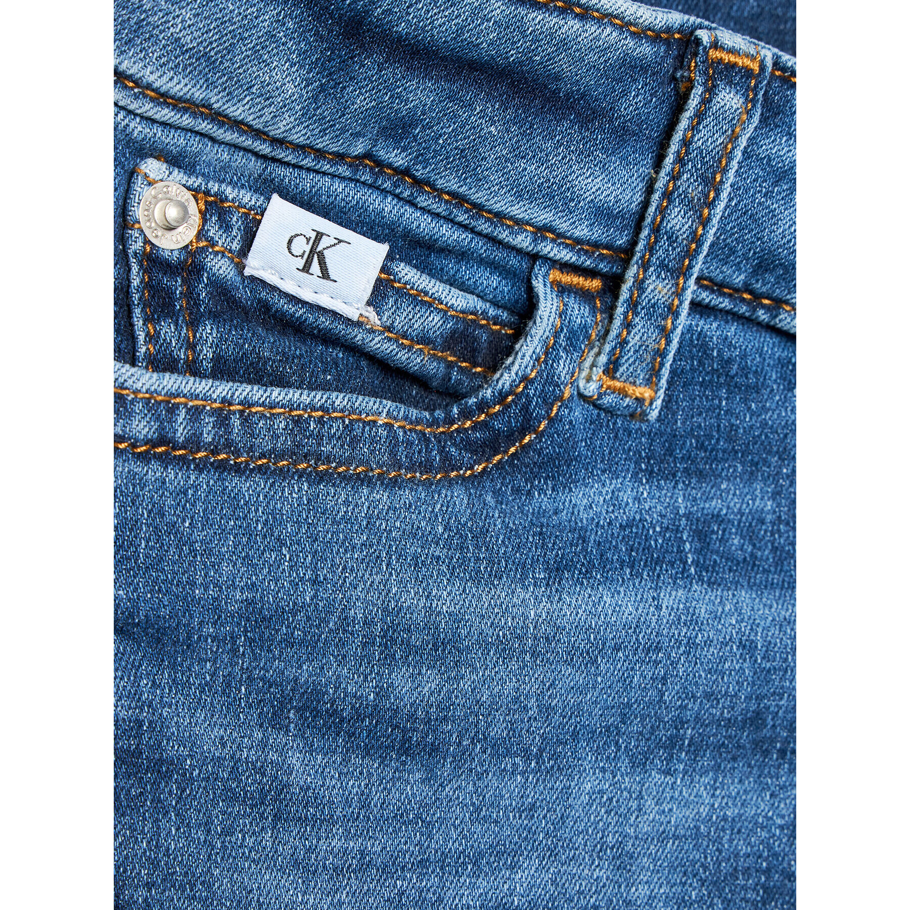 Calvin Klein Jeans Jeansy IG0IG01685 Modrá Skinny Fit - Pepit.cz