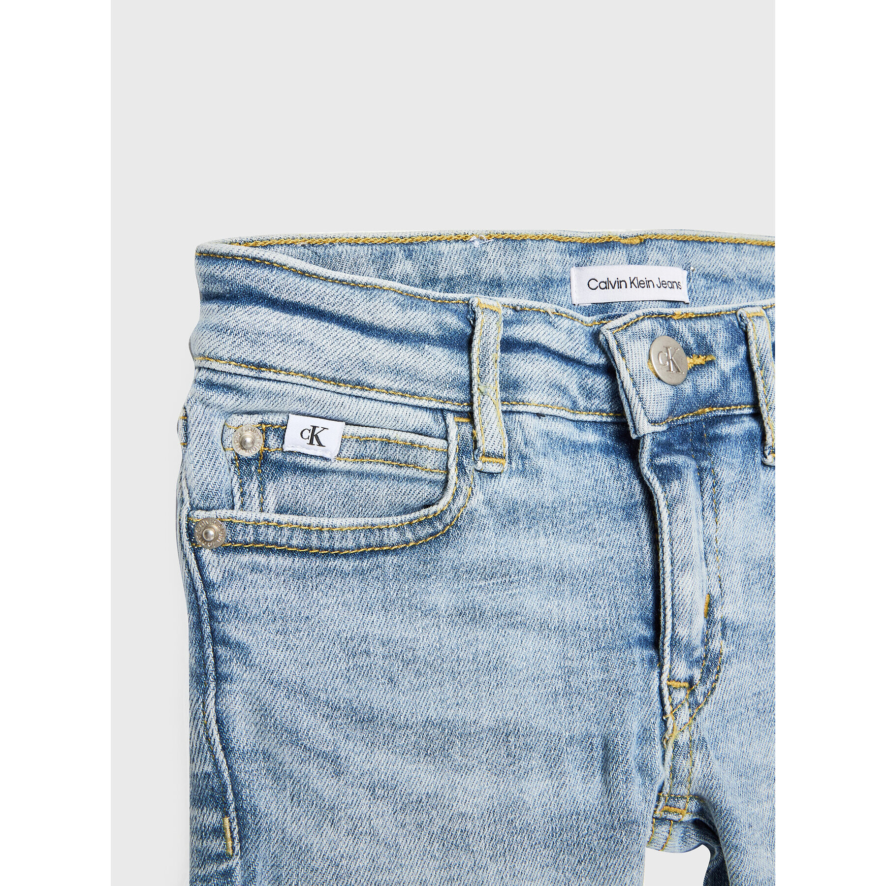 Calvin Klein Jeans Jeansy IG0IG01888 Modrá Flared Fit - Pepit.cz