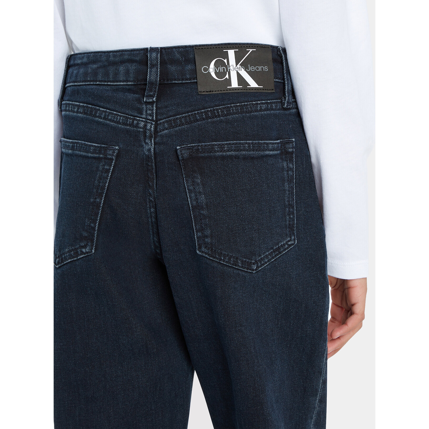 Calvin Klein Jeans Jeansy IG0IG02366 Tmavomodrá Relaxed Fit - Pepit.cz