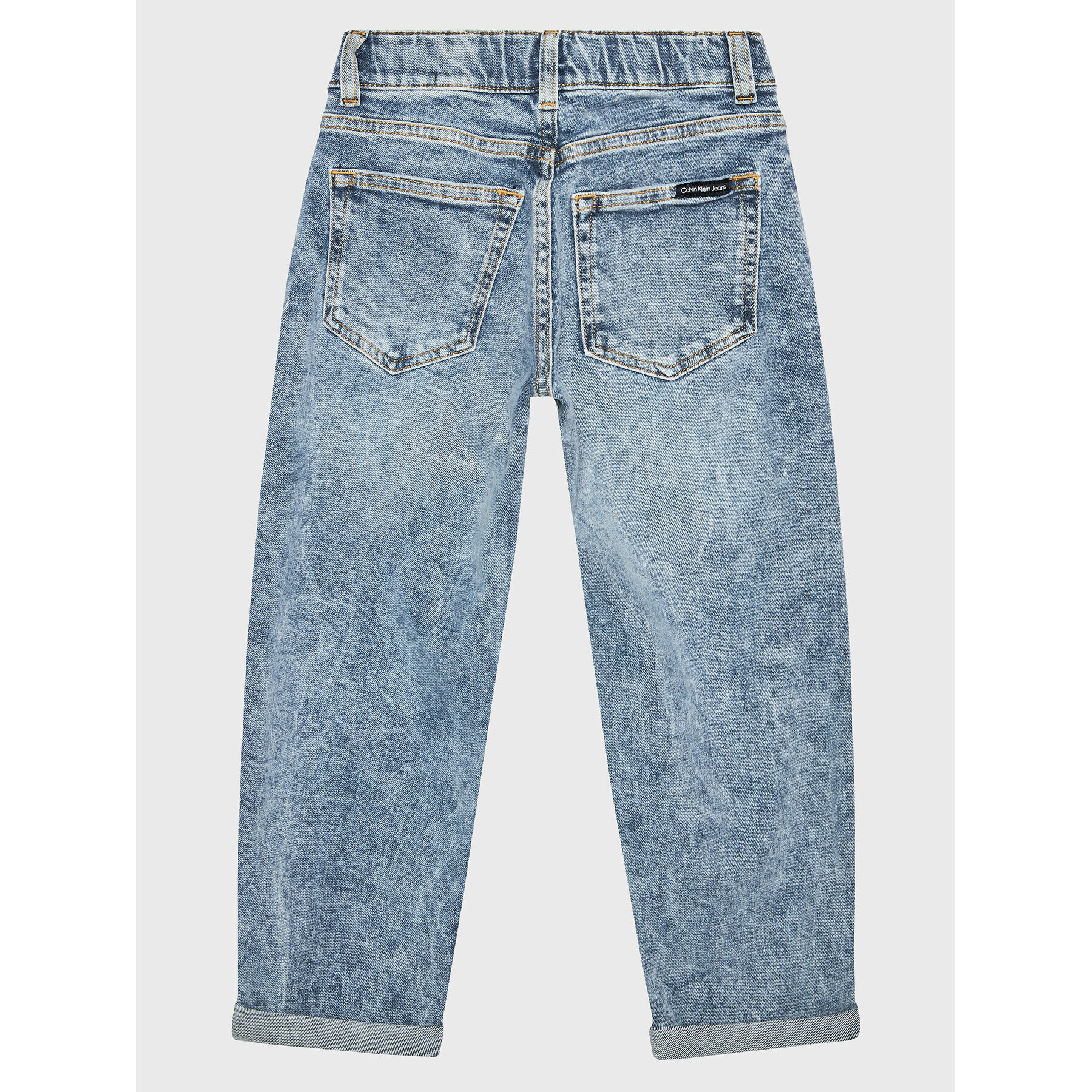 Calvin Klein Jeans Jeansy IU0IU00288 Modrá Straight Fit - Pepit.cz