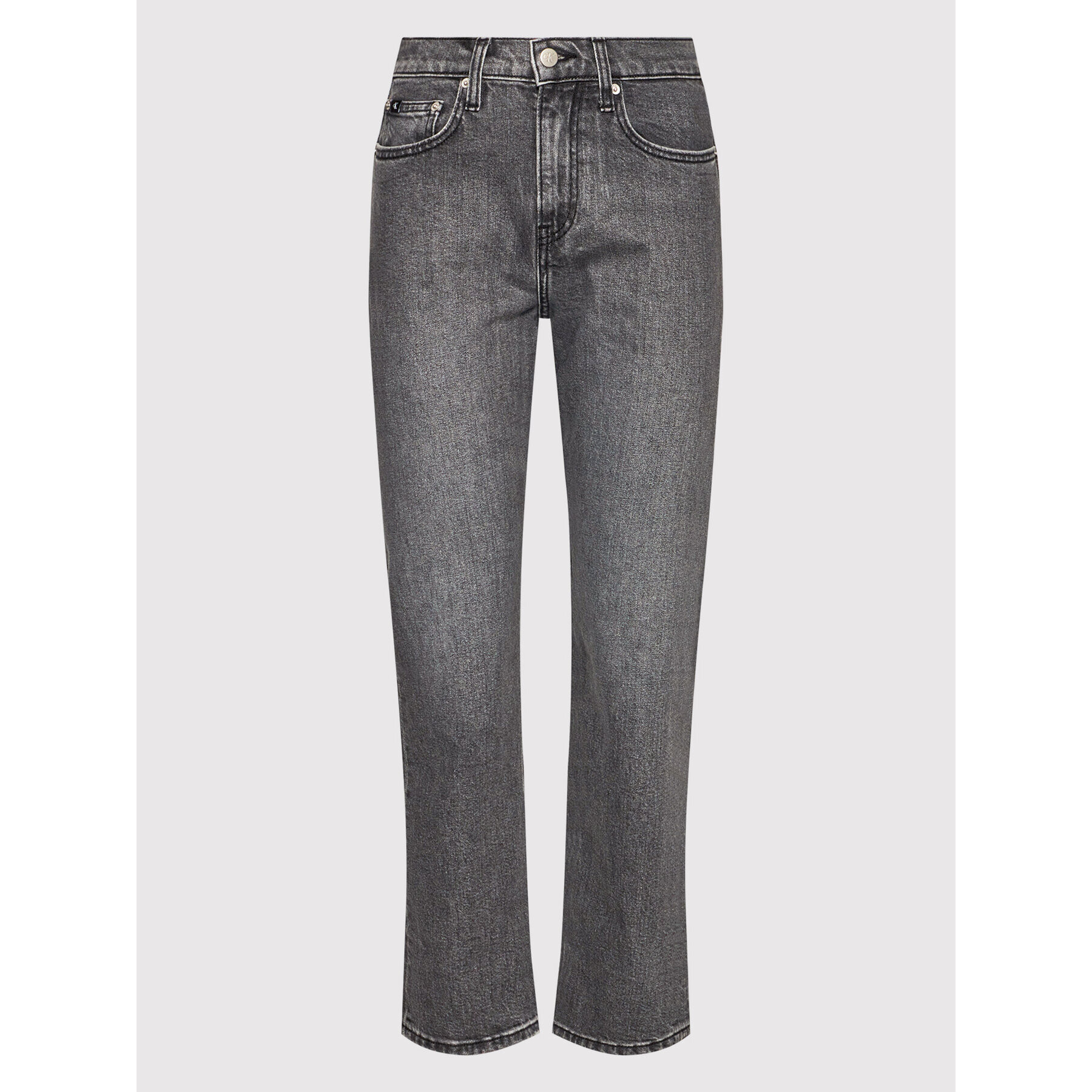 Calvin Klein Jeans Jeansy J20J217543 Šedá Straight Fit - Pepit.cz