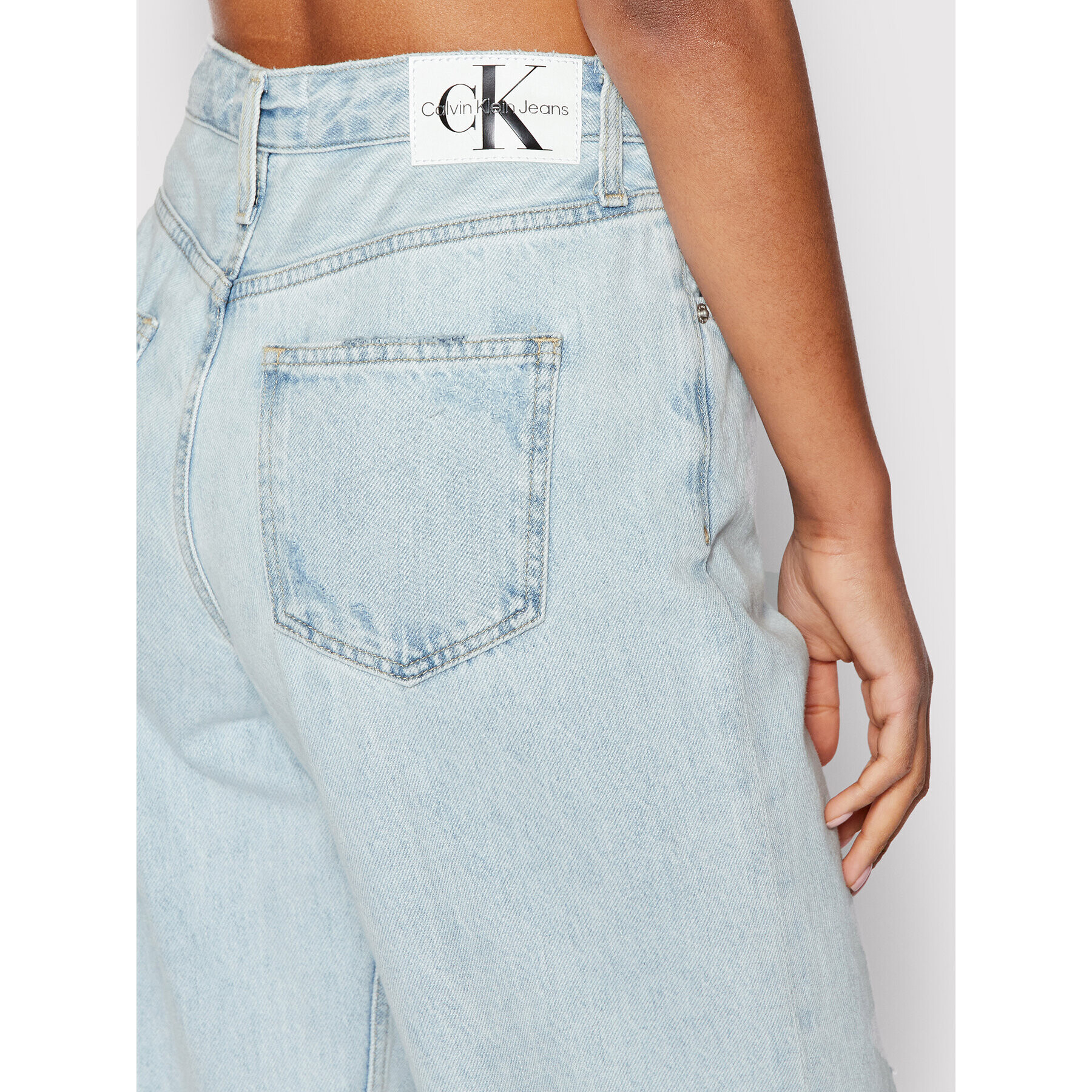 Calvin Klein Jeans Jeansy J20J218632 Modrá Relaxed Fit - Pepit.cz