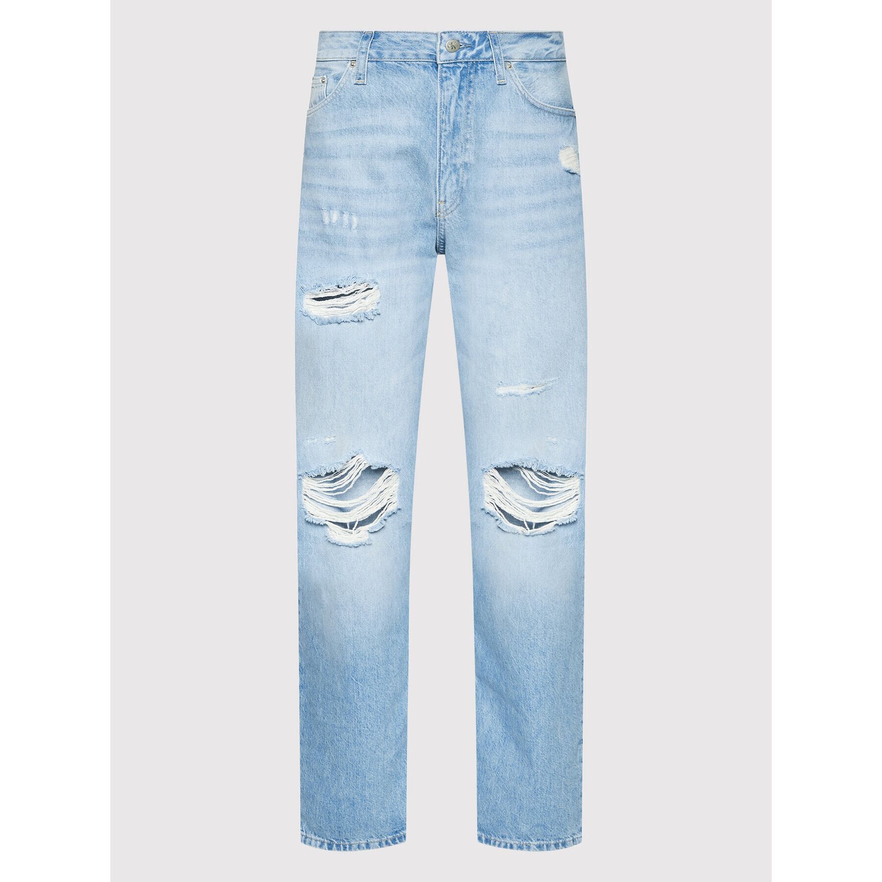 Calvin Klein Jeans Jeansy J20J219328 Modrá Straight Fit - Pepit.cz