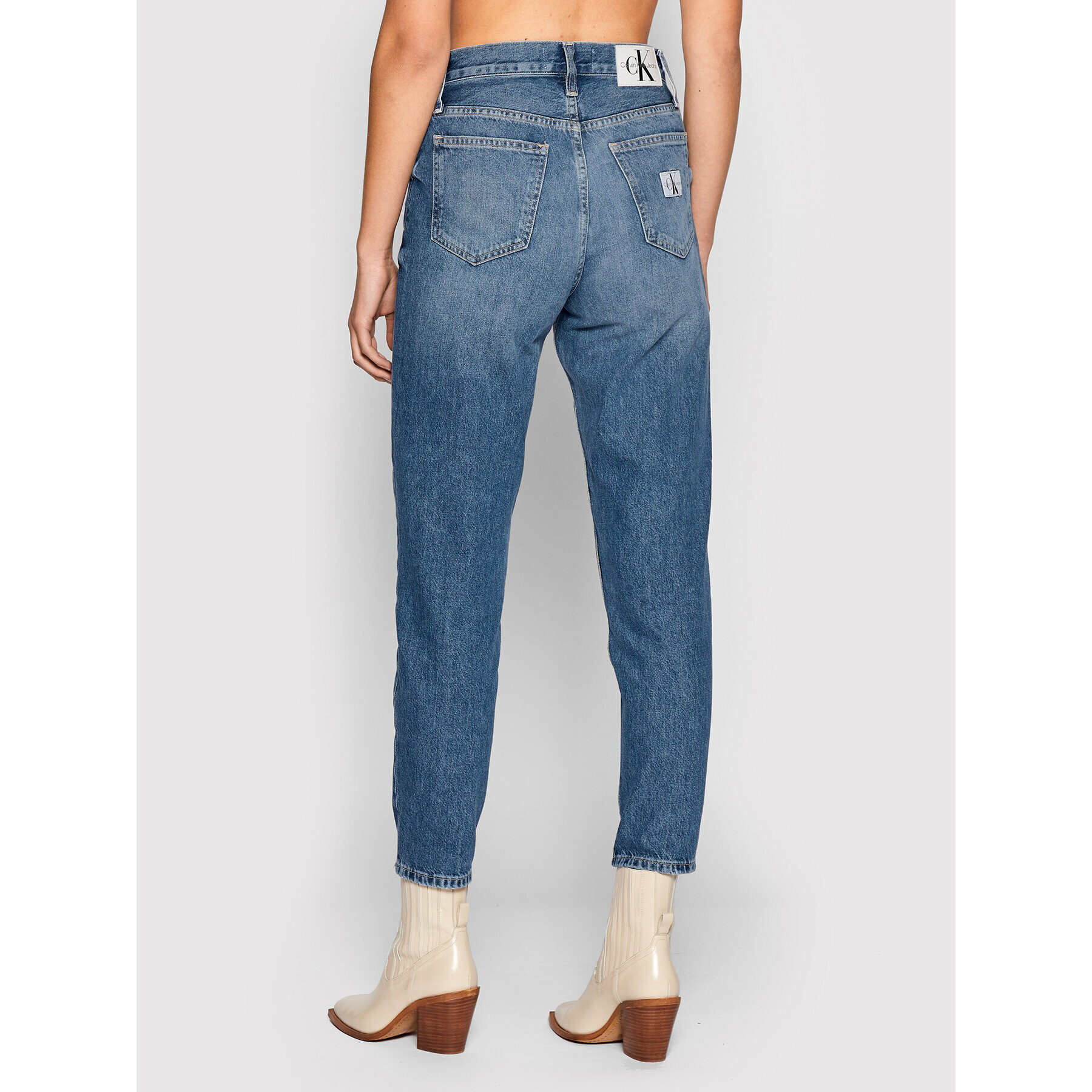 Calvin Klein Jeans Jeansy J20J219329 Modrá Mom Fit - Pepit.cz