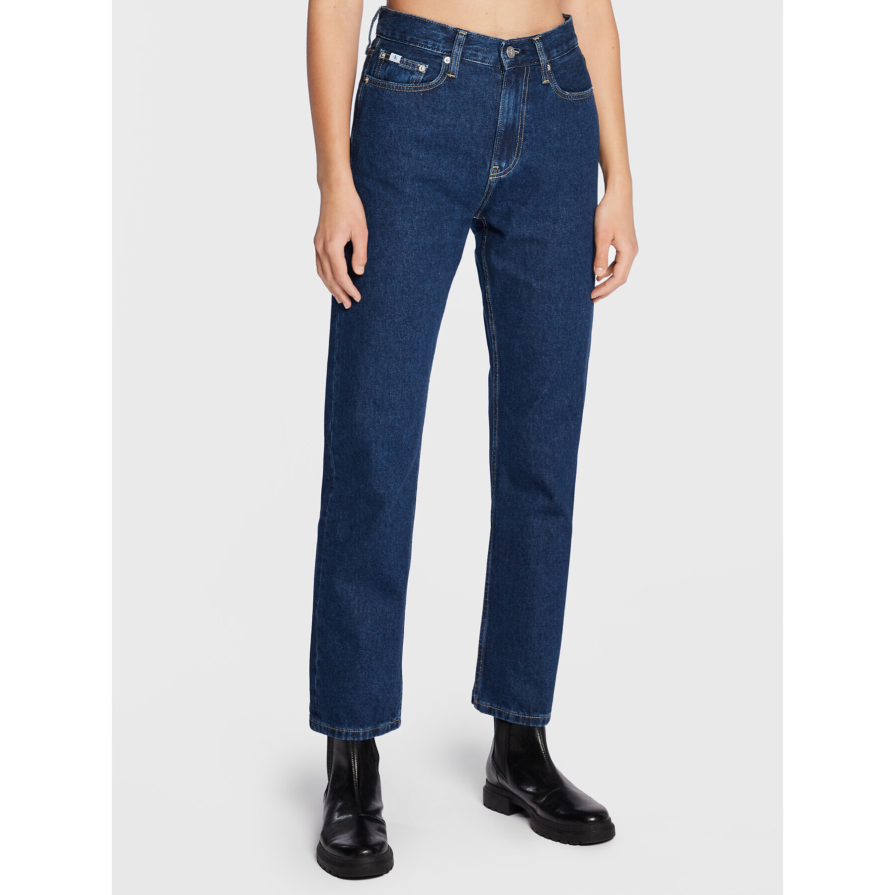 Calvin Klein Jeans Jeansy J20J219502 Modrá Regular Fit - Pepit.cz