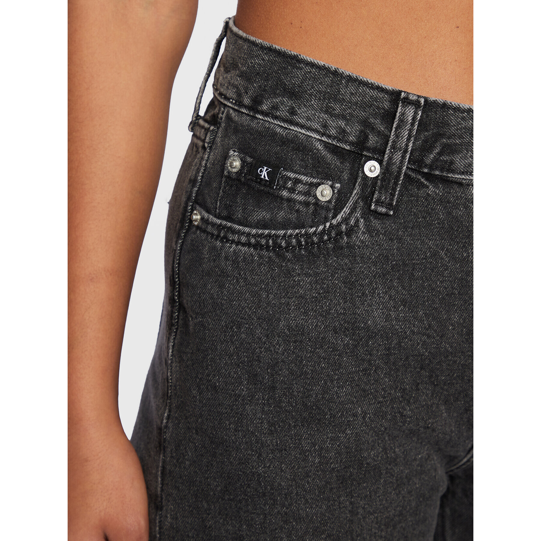 Calvin Klein Jeans Jeansy J20J220207 Šedá Straight Fit - Pepit.cz