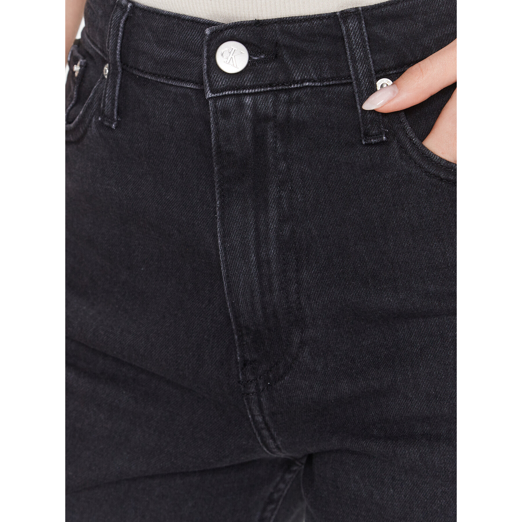 Calvin Klein Jeans Jeansy J20J220602 Černá Regular Fit - Pepit.cz