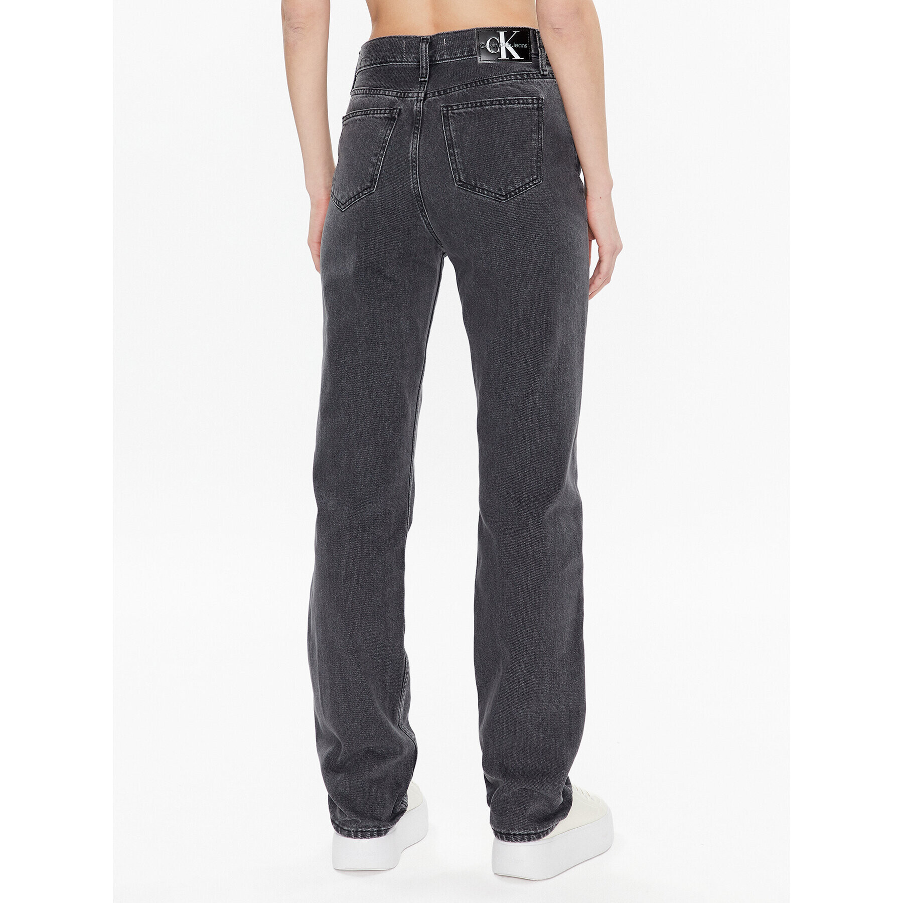 Calvin Klein Jeans Jeansy J20J220632 Šedá Straight Fit - Pepit.cz