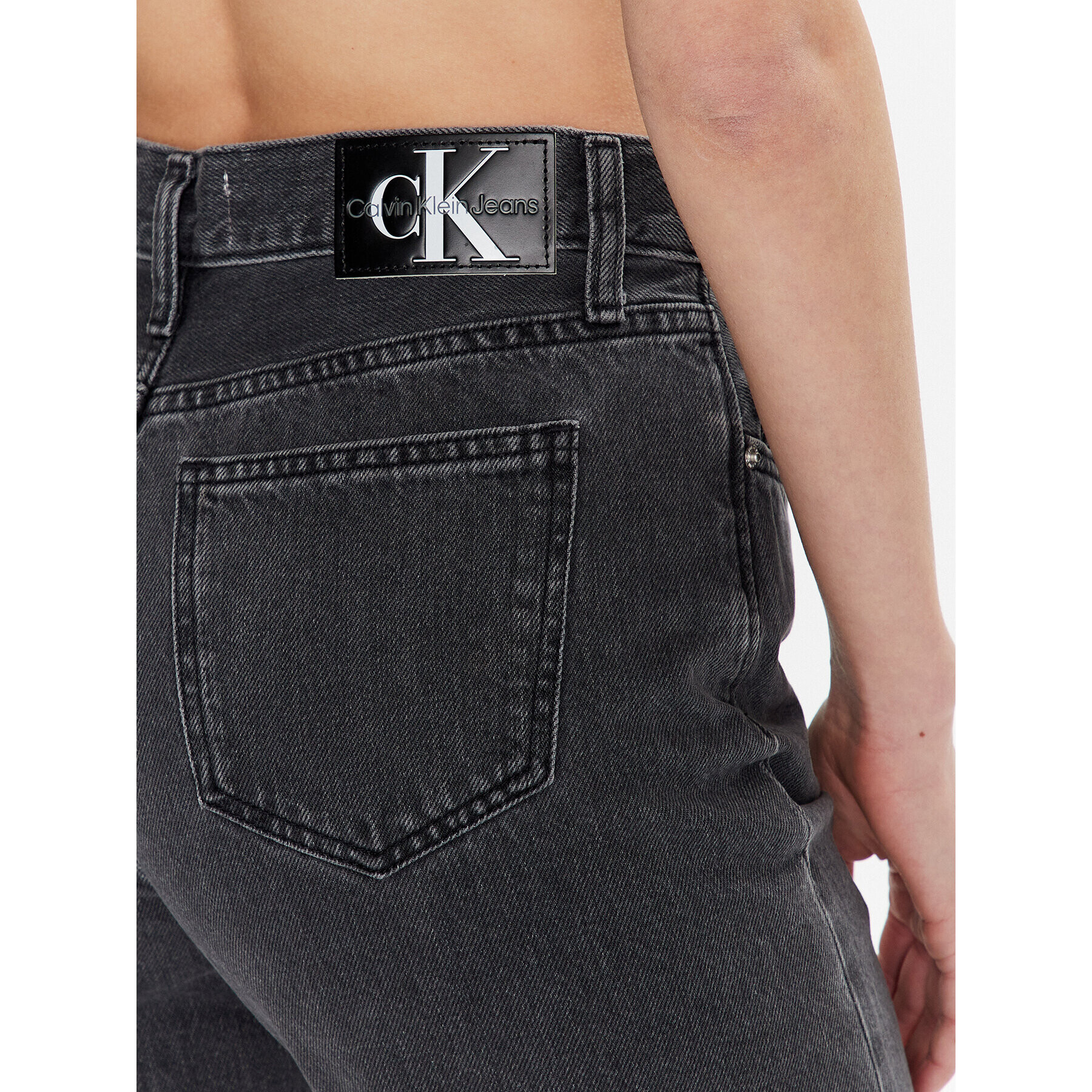 Calvin Klein Jeans Jeansy J20J220632 Šedá Straight Fit - Pepit.cz