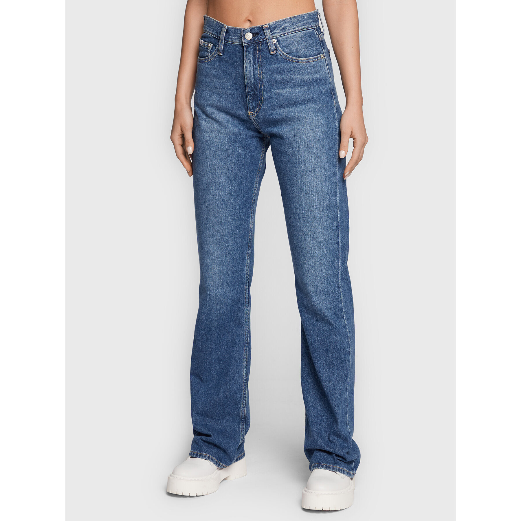 Calvin Klein Jeans Jeansy J20J220824 Modrá Regular Fit - Pepit.cz