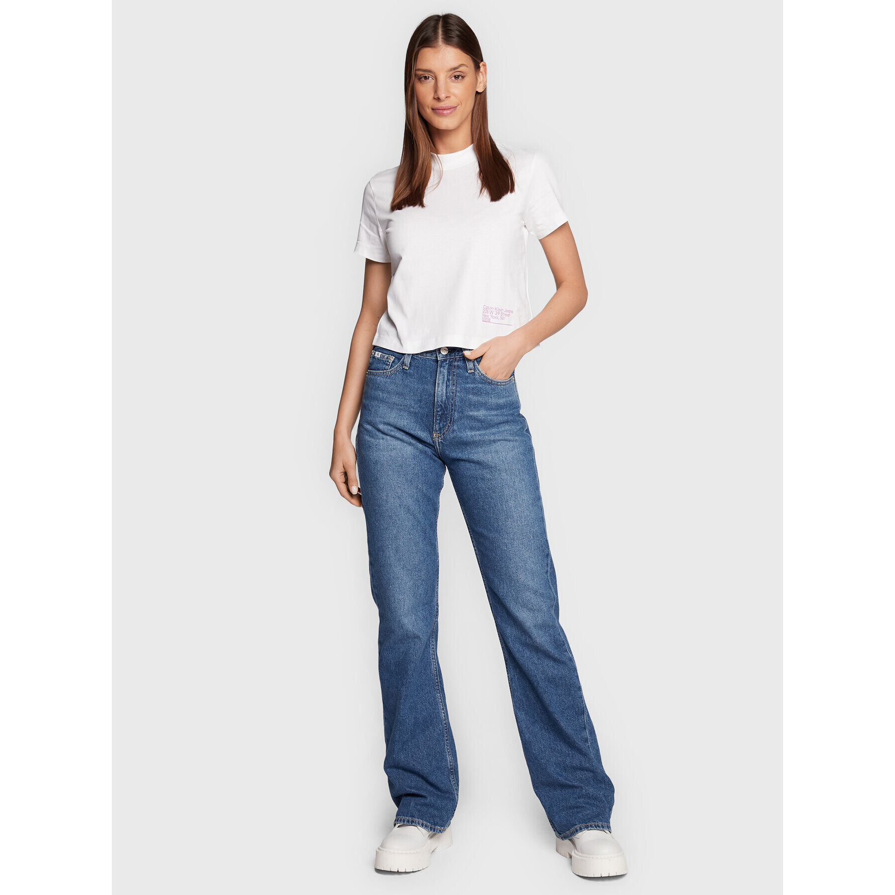 Calvin Klein Jeans Jeansy J20J220824 Modrá Regular Fit - Pepit.cz