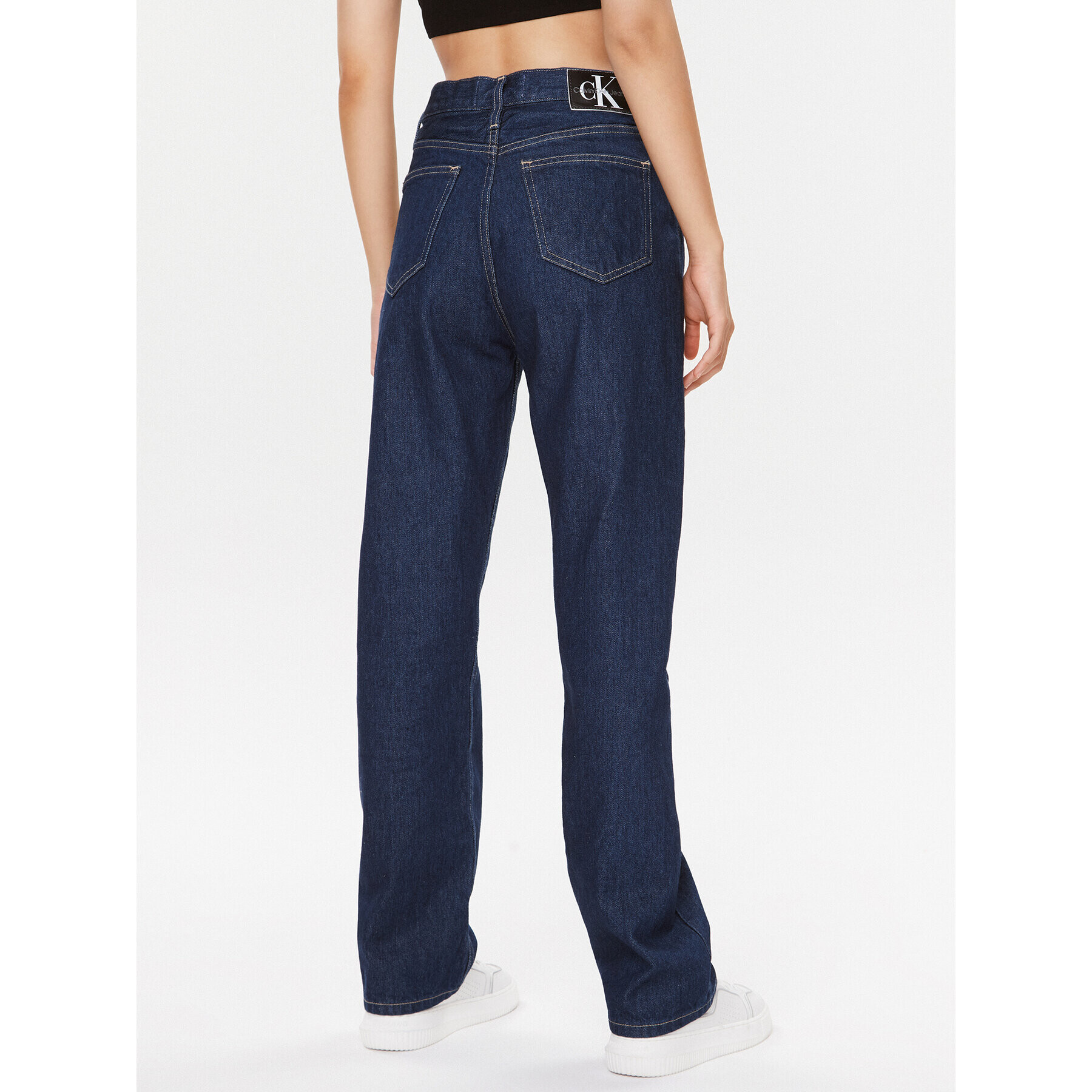 Calvin Klein Jeans Jeansy J20J221785 Tmavomodrá Straight Fit - Pepit.cz