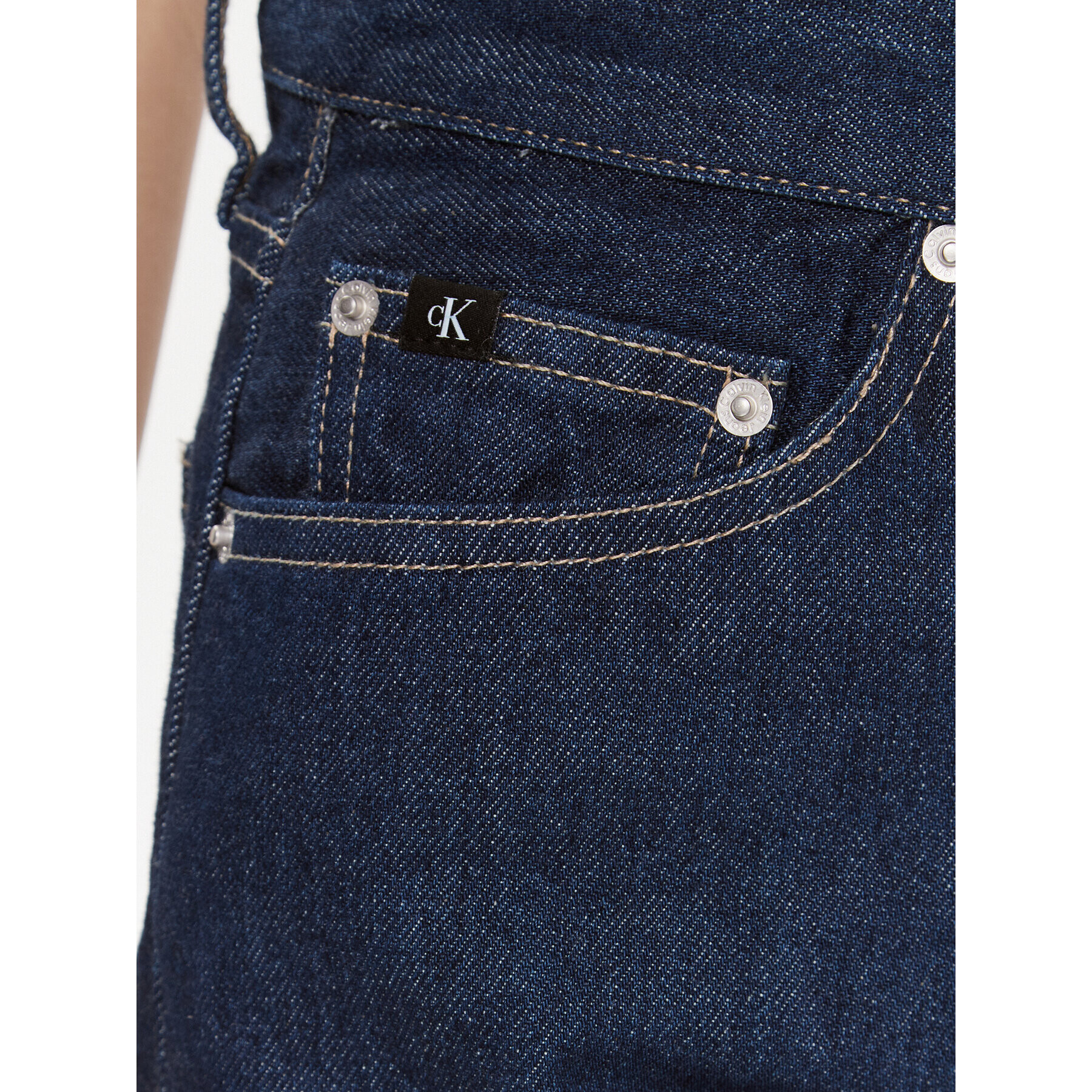 Calvin Klein Jeans Jeansy J20J221785 Tmavomodrá Straight Fit - Pepit.cz